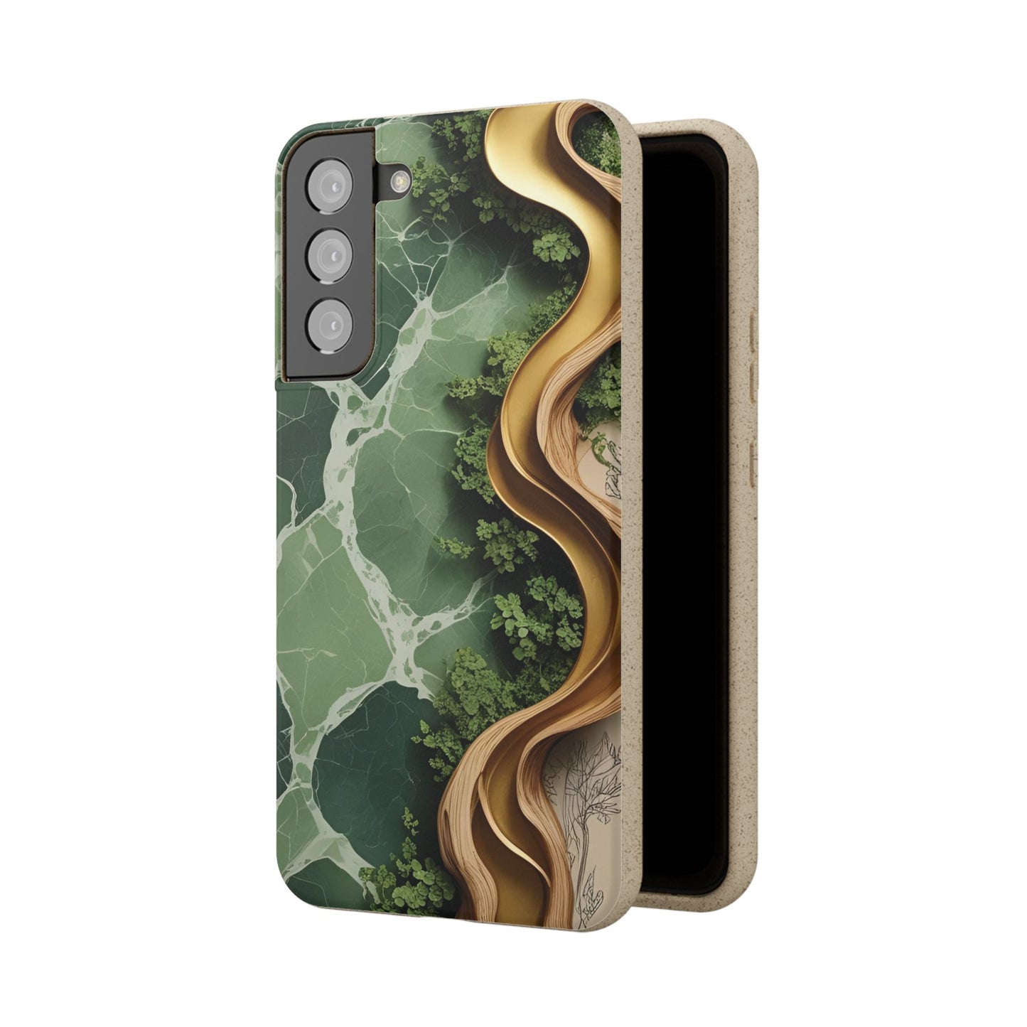 Marble Golden Wood - Biodegradable Case