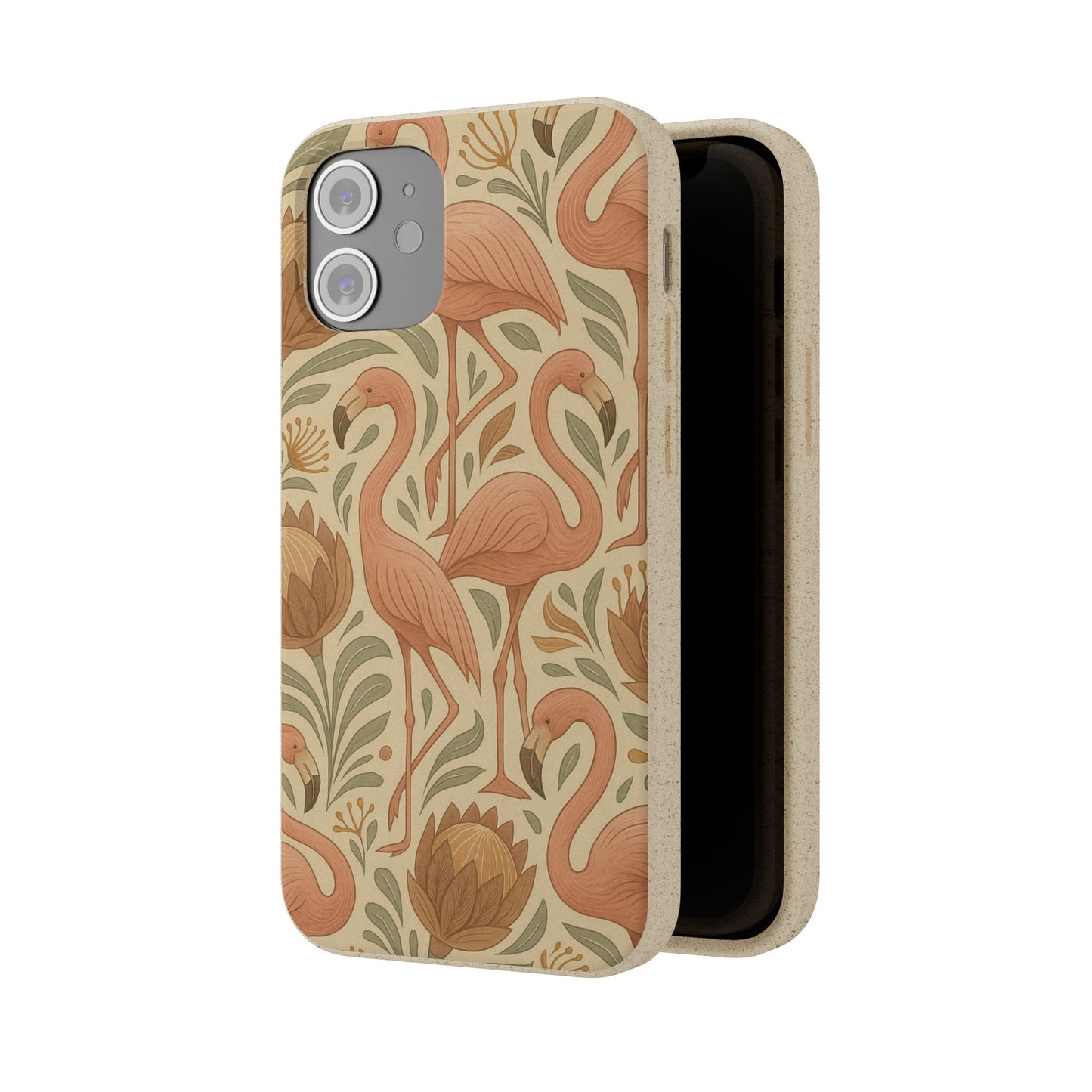 Eco-Natural Flamingo - Biodegradable Case