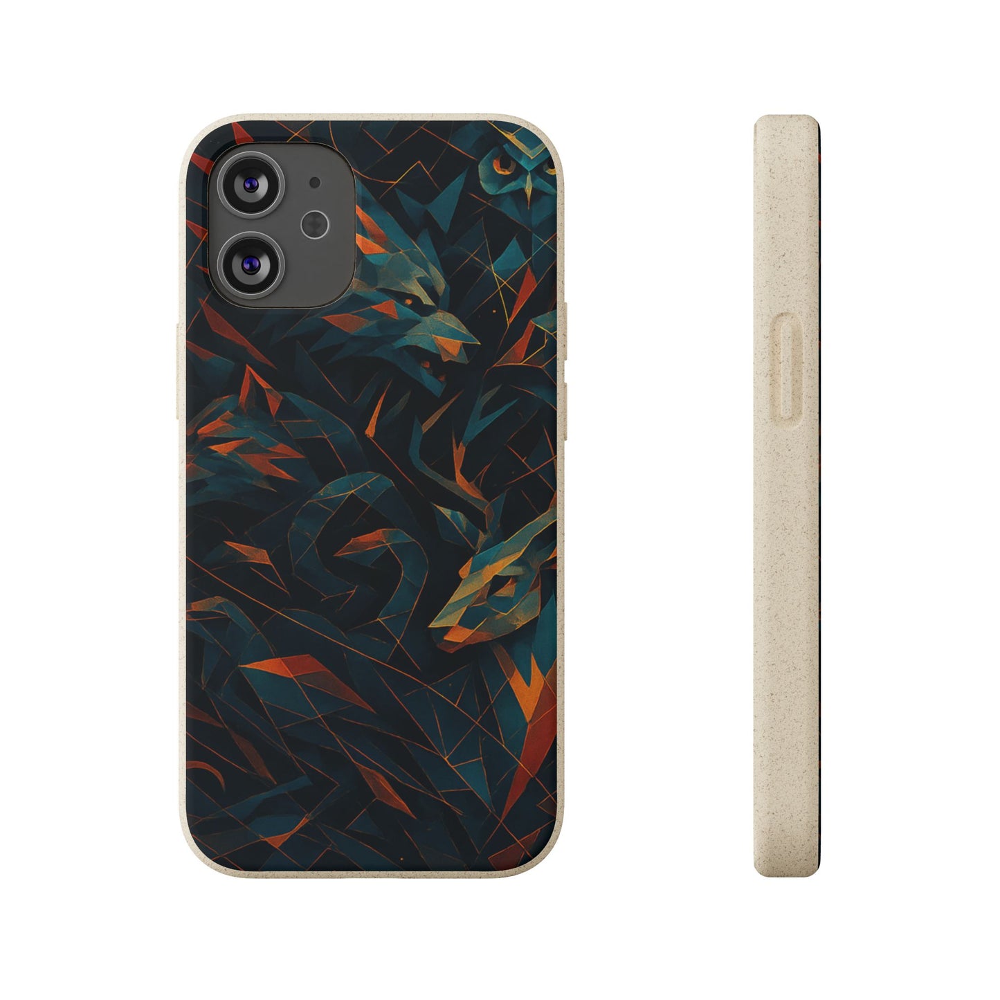 Geometric Shadow Animals - Biodegradable Case