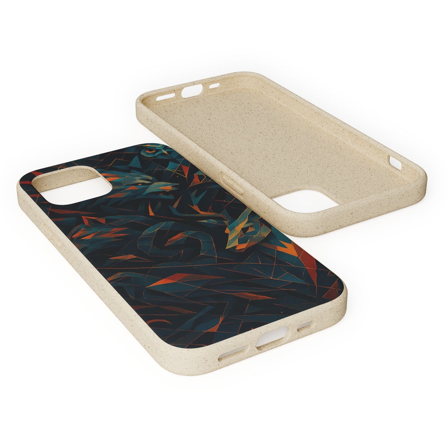 Geometric Shadow Animals - Biodegradable Case