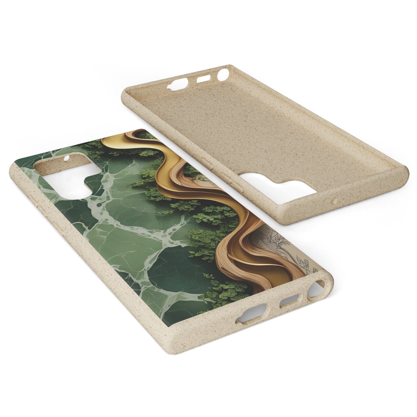 Marble Golden Wood - Biodegradable Case