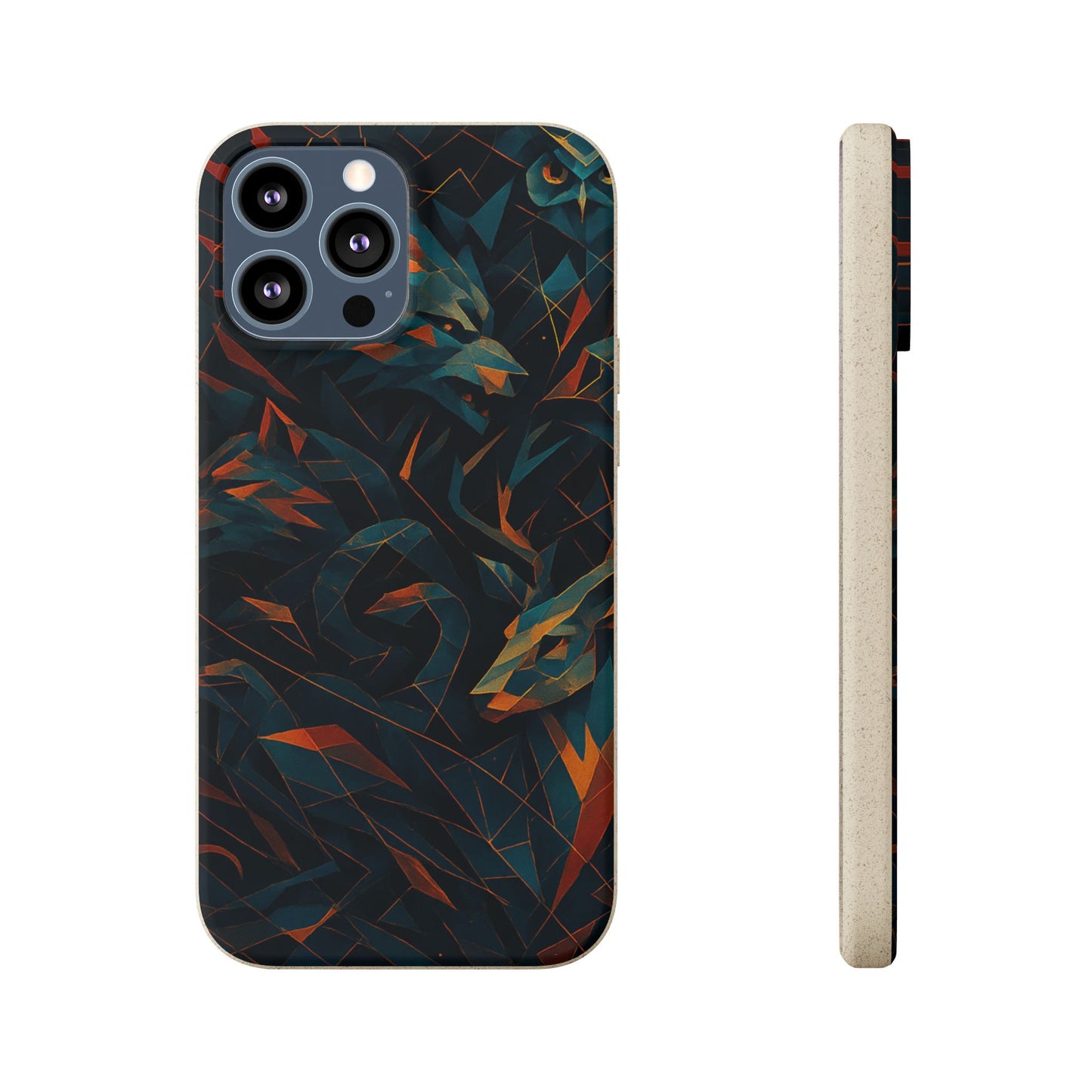 Geometric Shadow Animals - Biodegradable Case