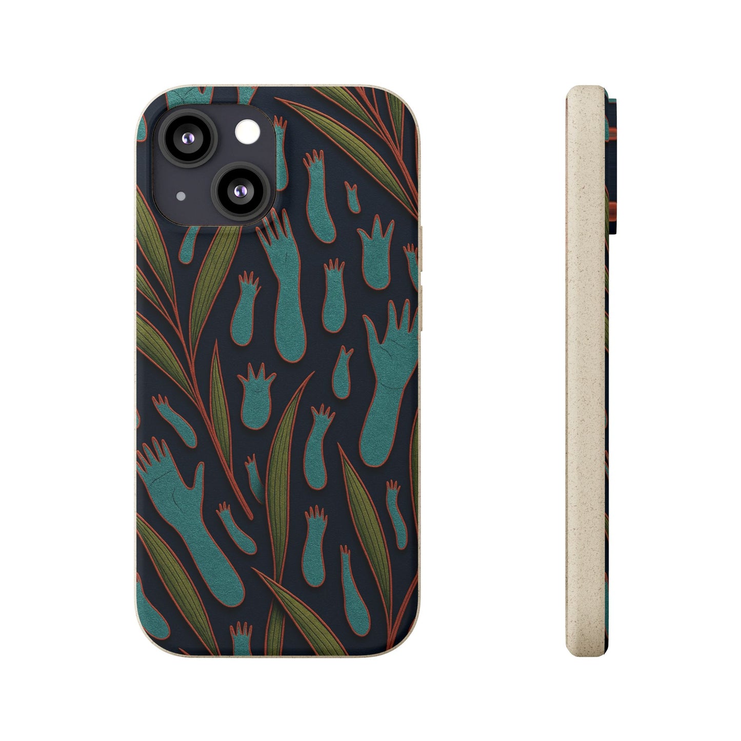Handprints and Foliage - Biodegradable Case