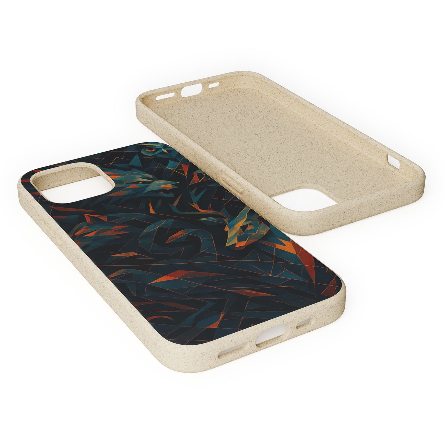 Geometric Shadow Animals - Biodegradable Case