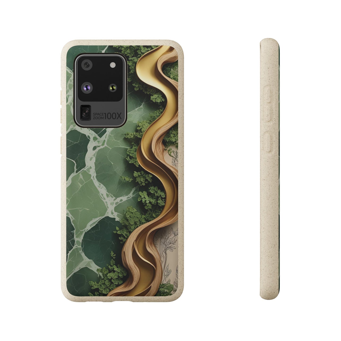 Marble Golden Wood - Biodegradable Case