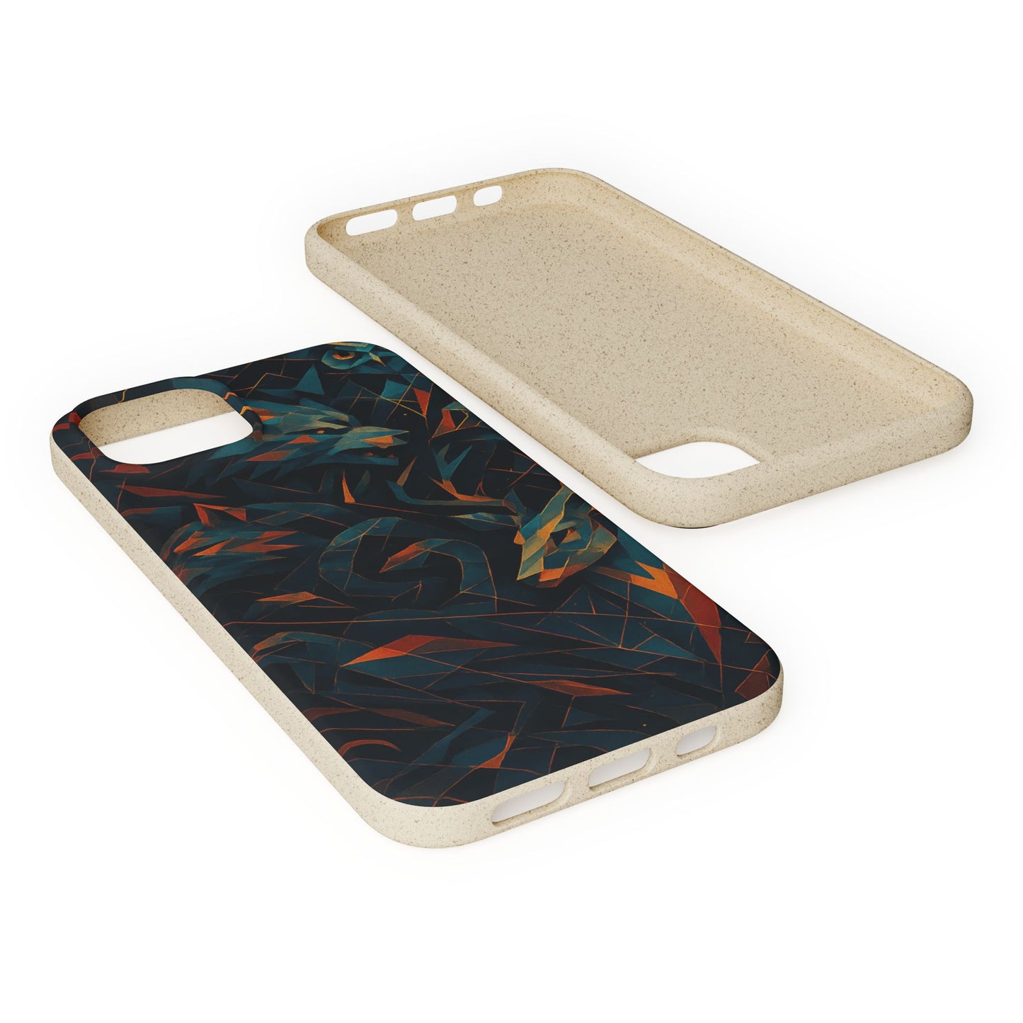 Geometric Shadow Animals - Biodegradable Case