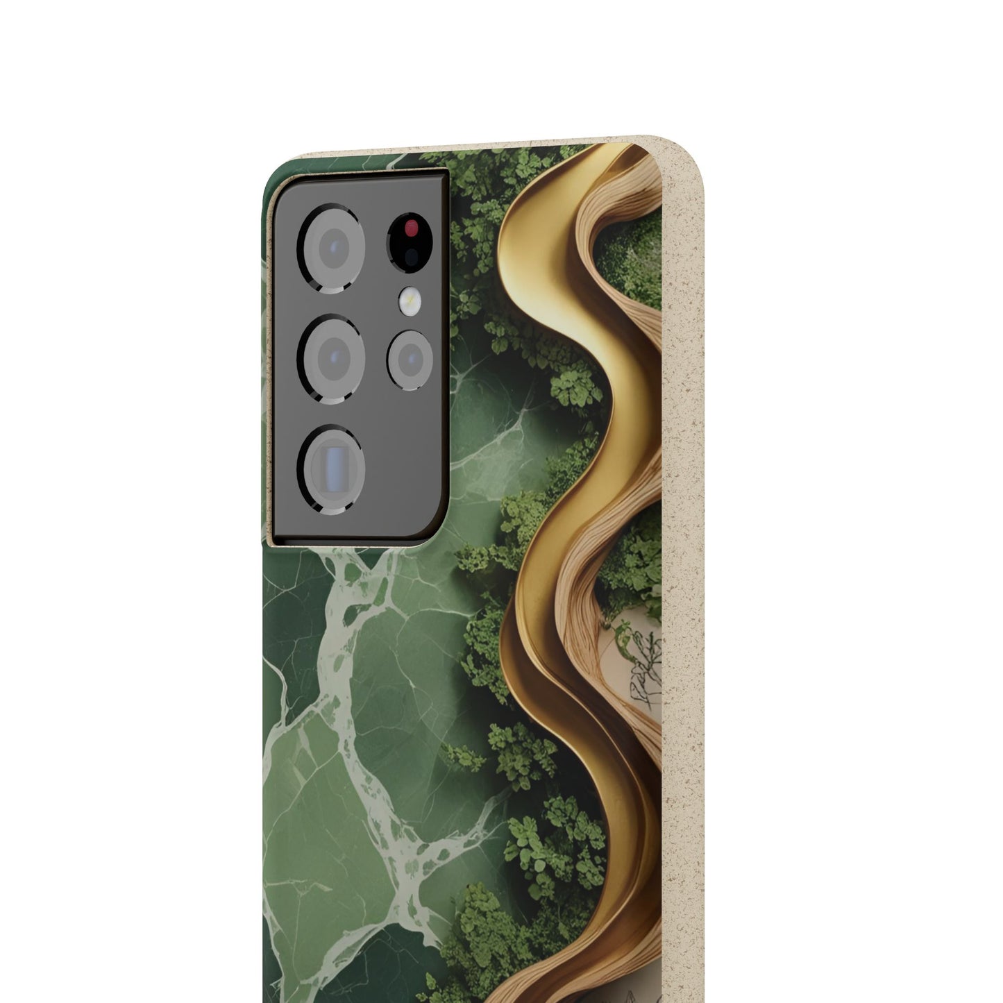 Marble Golden Wood - Biodegradable Case