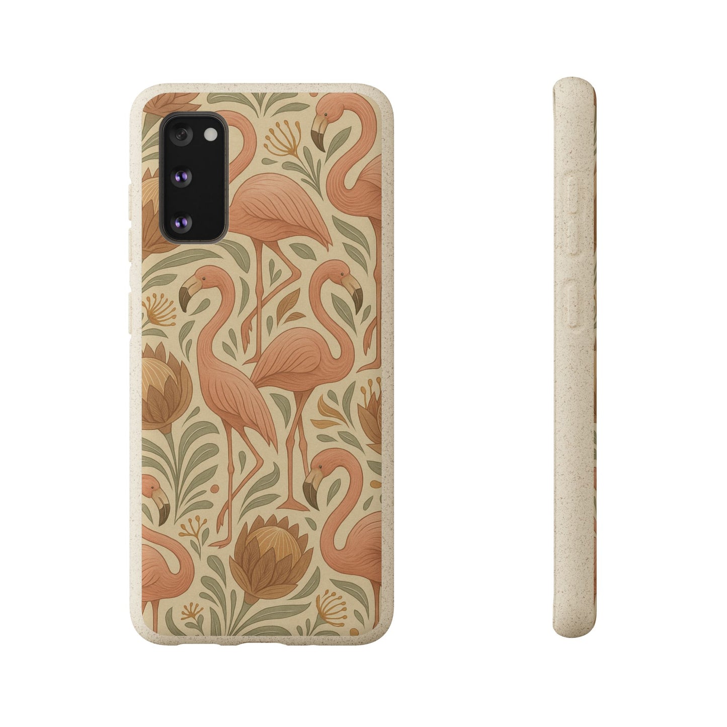 Eco-Natural Flamingo - Biodegradable Case