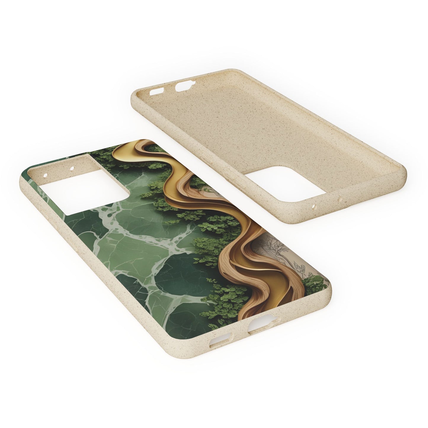 Marble Golden Wood - Biodegradable Case