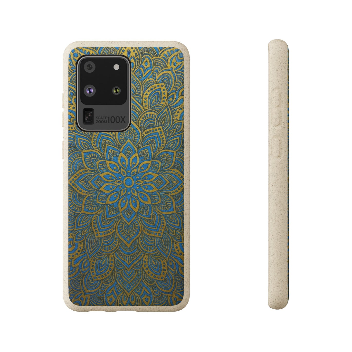 Gold & Blue Mandala - Biodegradable Case