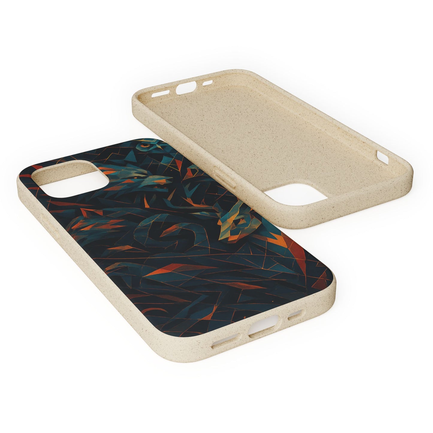 Geometric Shadow Animals - Biodegradable Case
