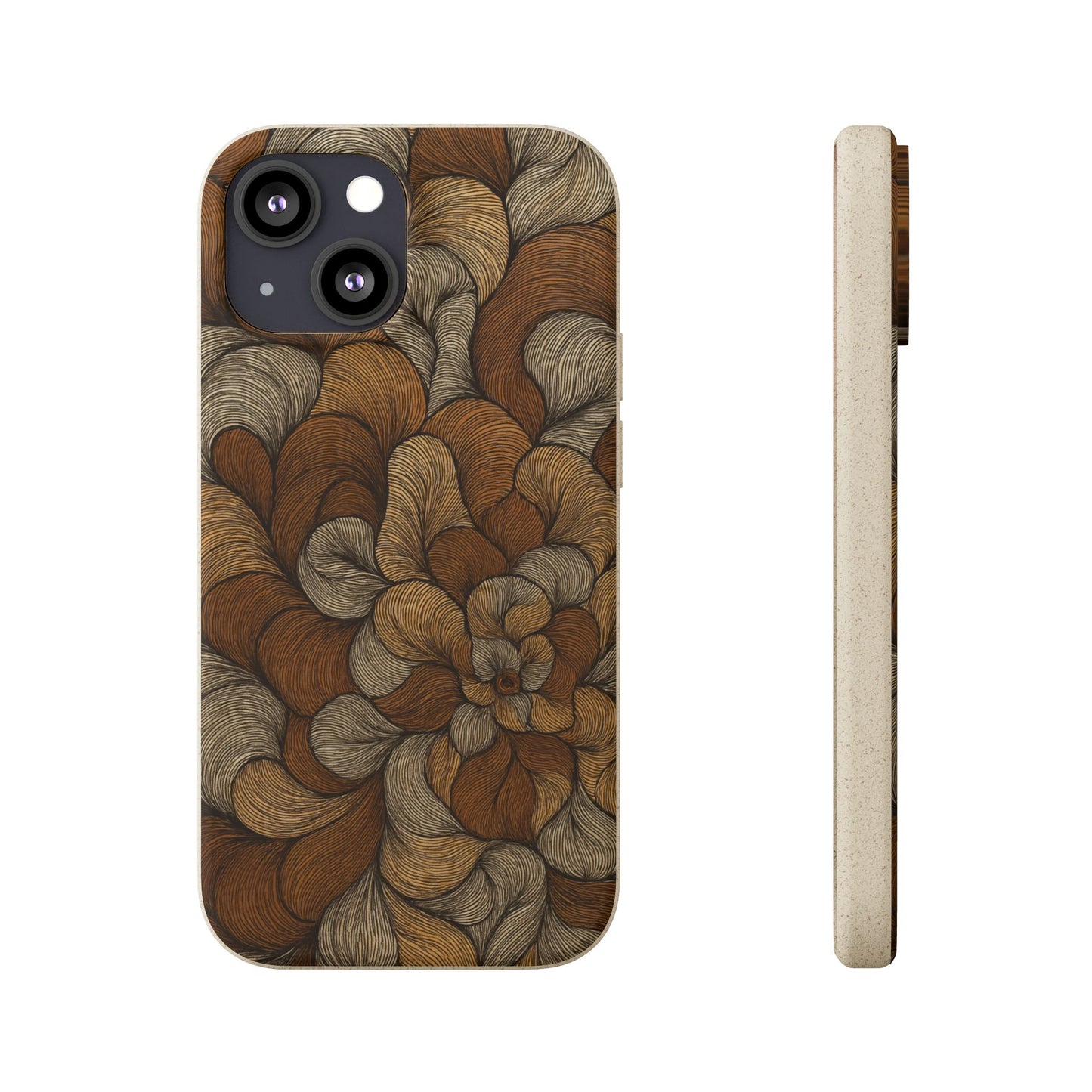 Earthy Mushroom Pedals - Biodegradable Case