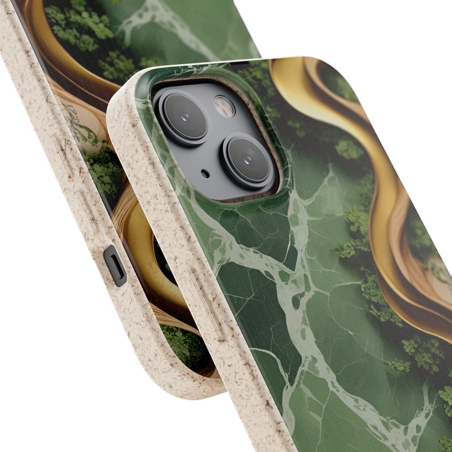 Marble Golden Wood - Biodegradable Case