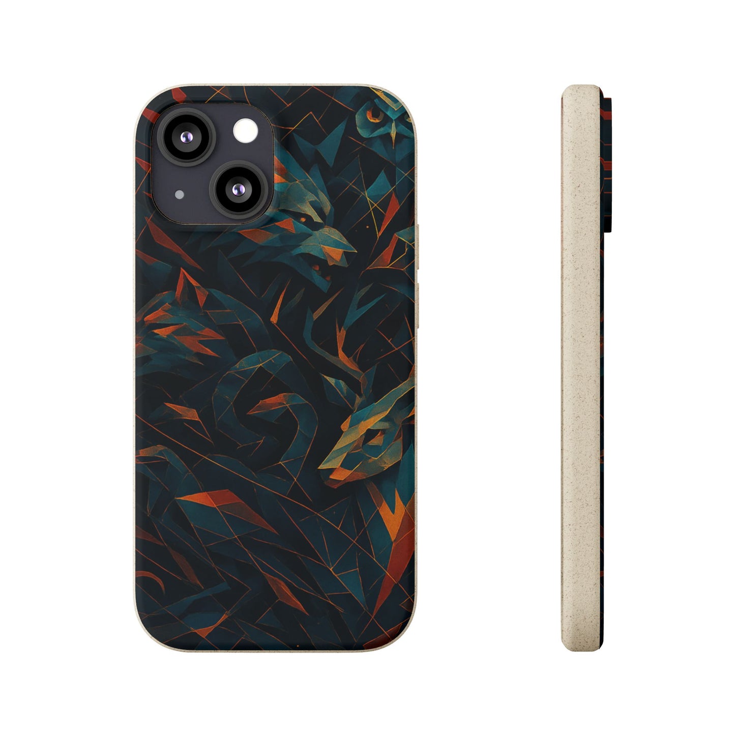 Geometric Shadow Animals - Biodegradable Case