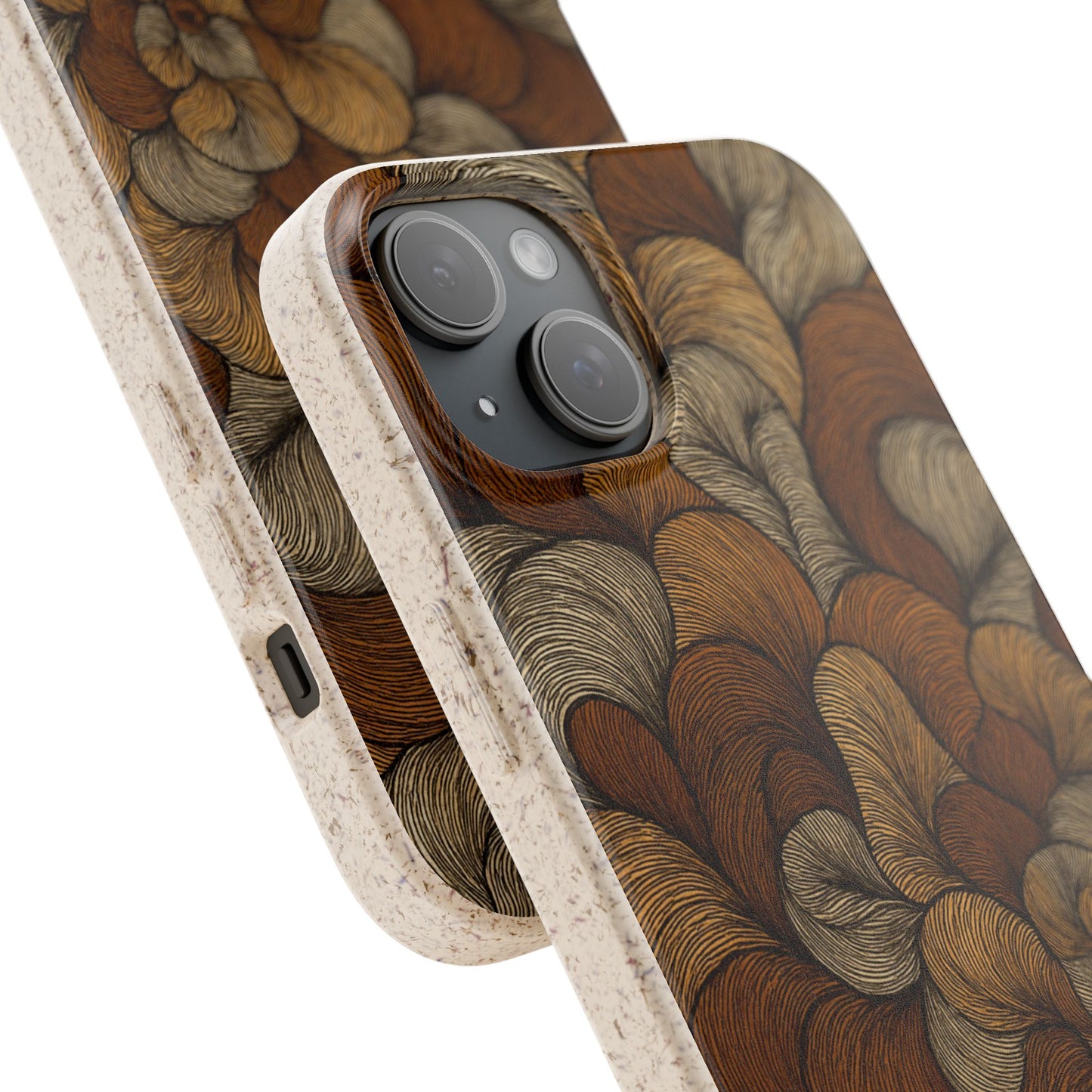 Earthy Mushroom Pedals - Biodegradable Case