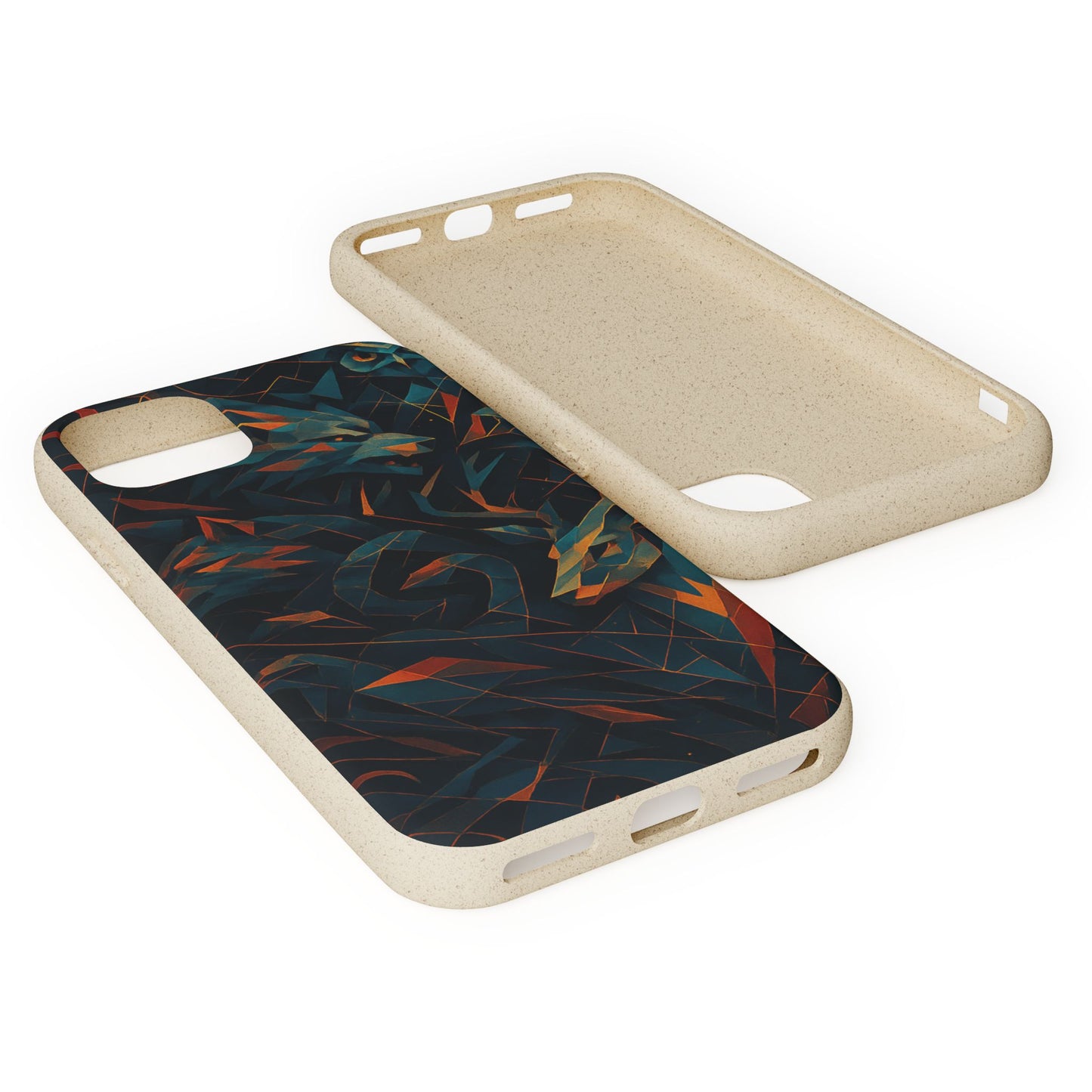 Geometric Shadow Animals - Biodegradable Case