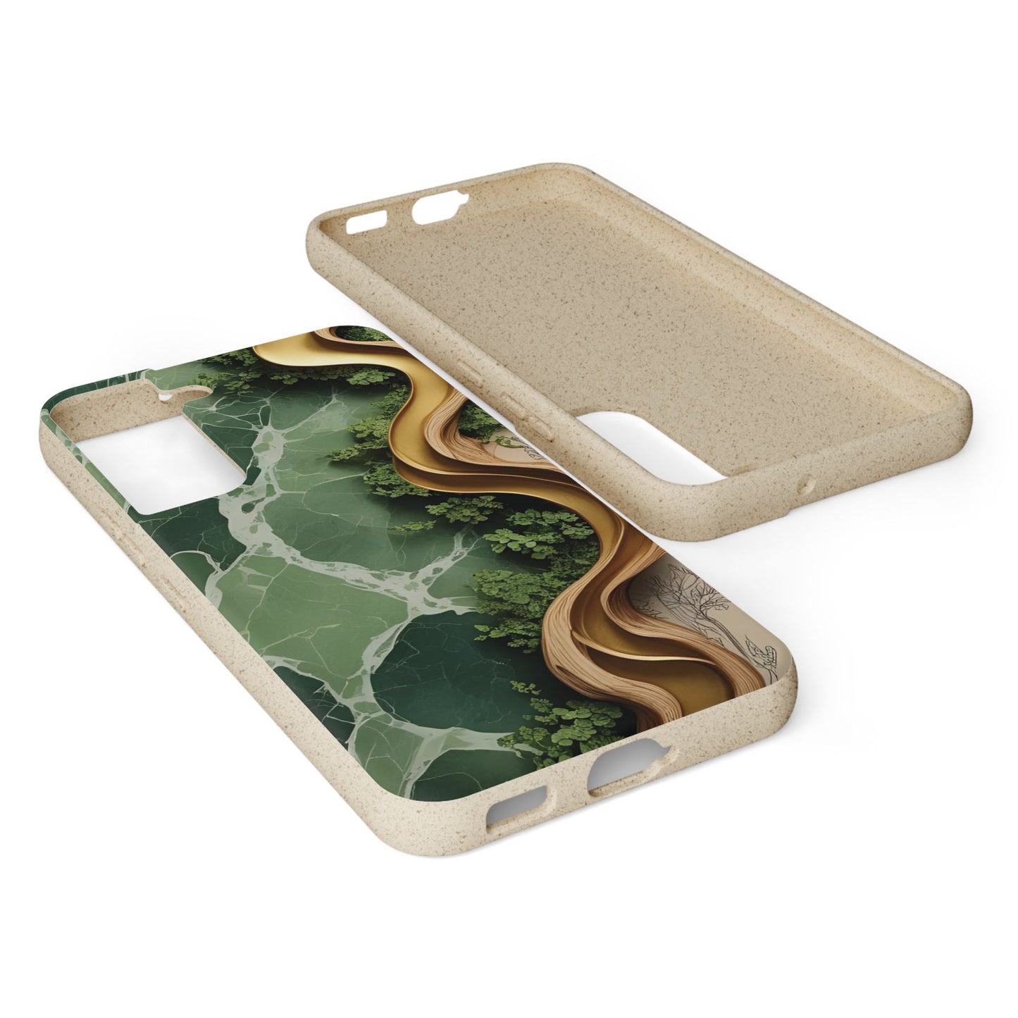 Marble Golden Wood - Biodegradable Case