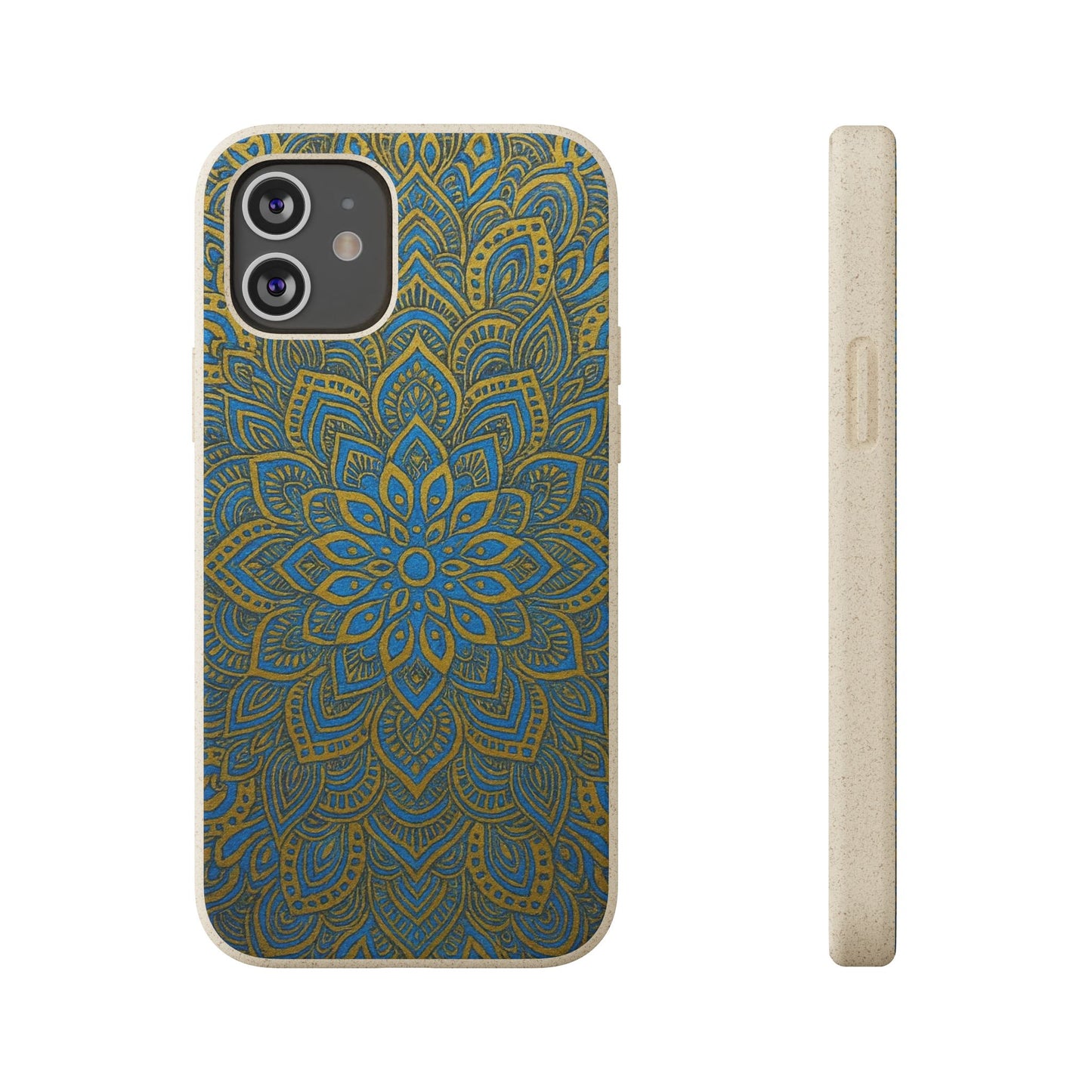 Gold & Blue Mandala - Biodegradable Case