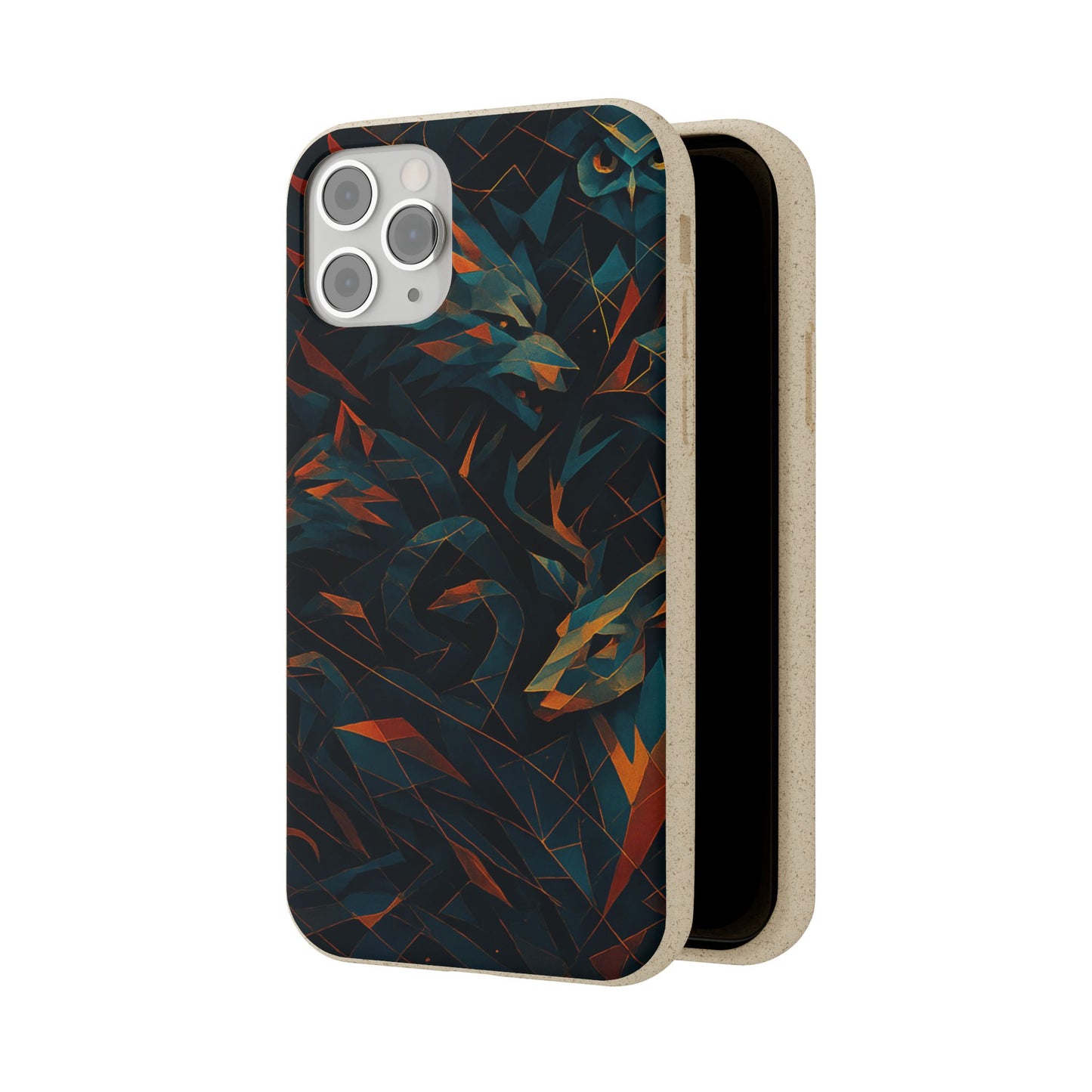 Geometric Shadow Animals - Biodegradable Case
