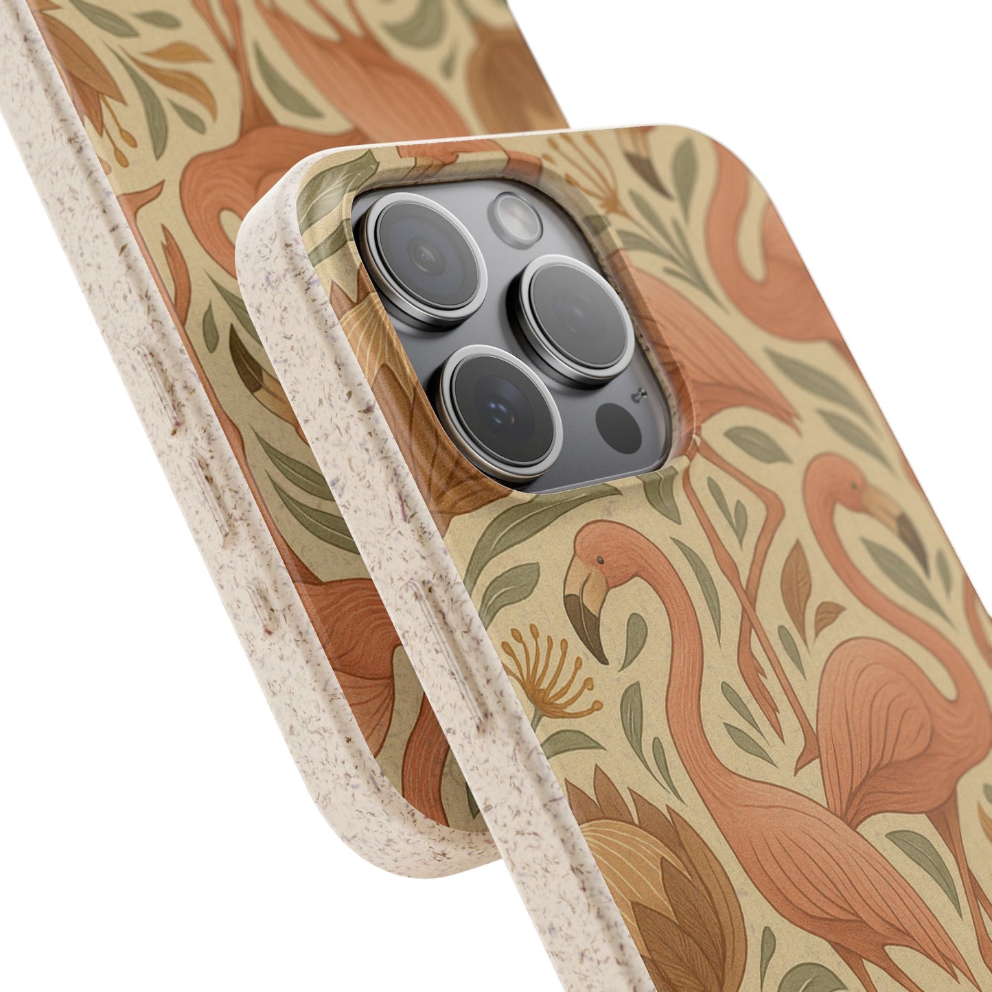 Eco-Natural Flamingo - Biodegradable Case