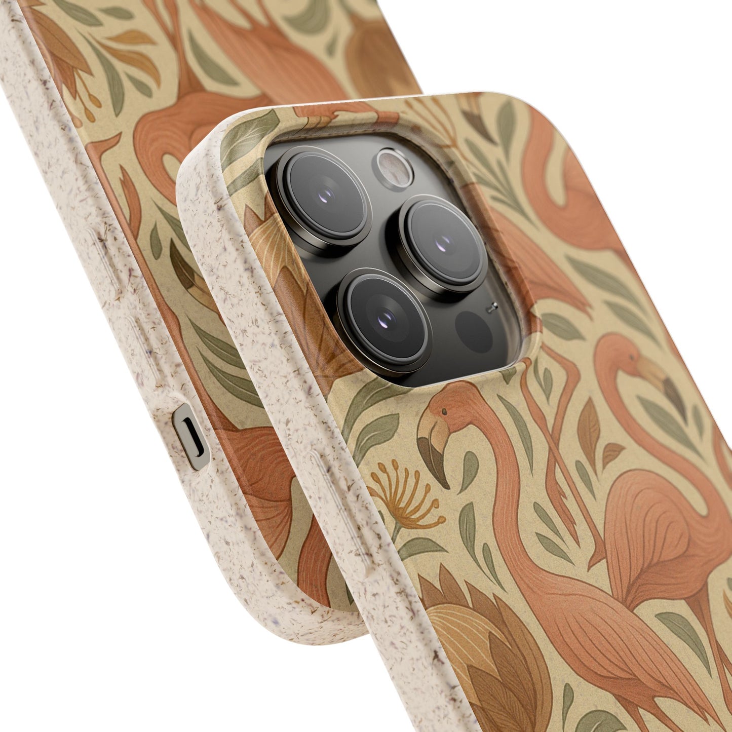 Eco-Natural Flamingo - Biodegradable Case