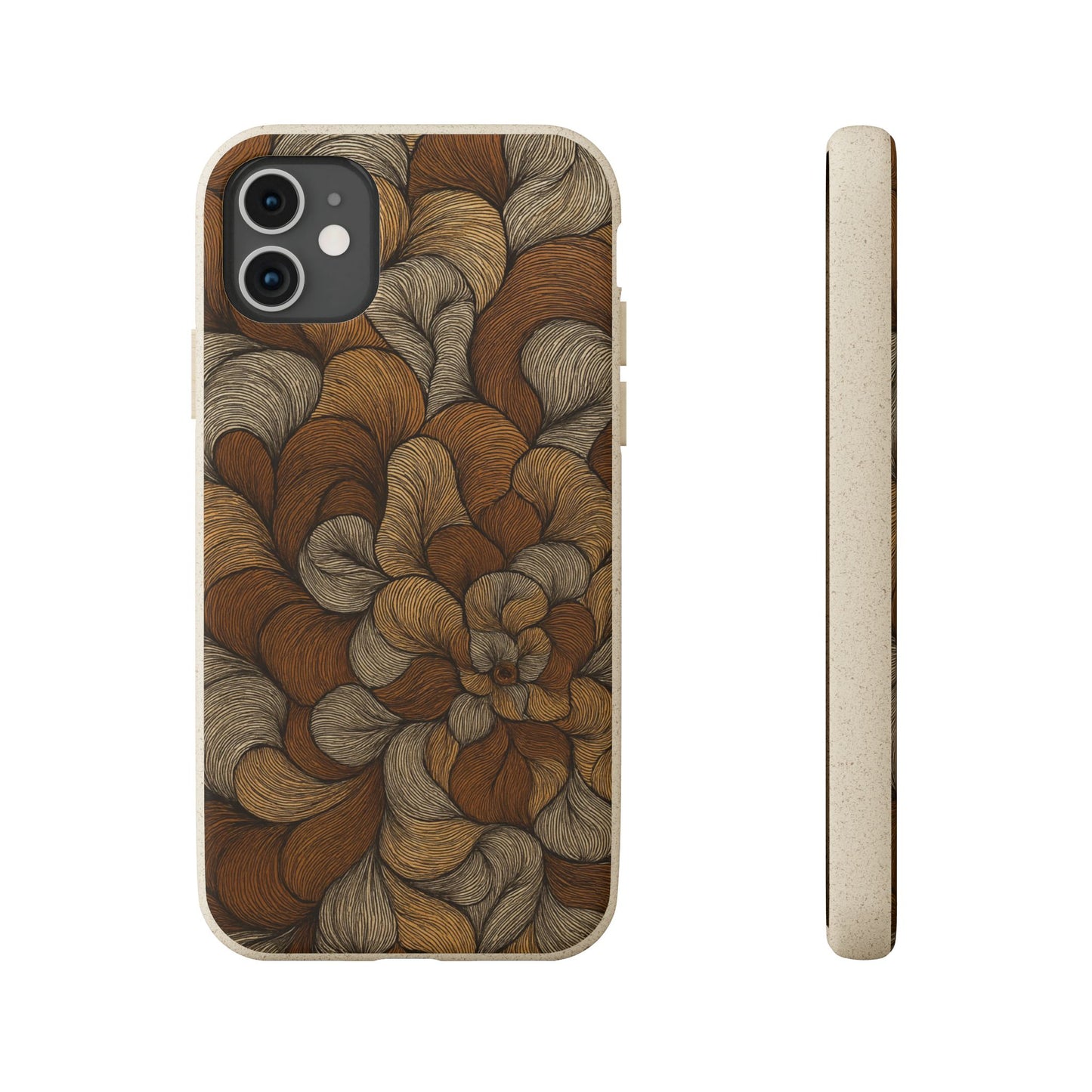 Earthy Mushroom Pedals - Biodegradable Case