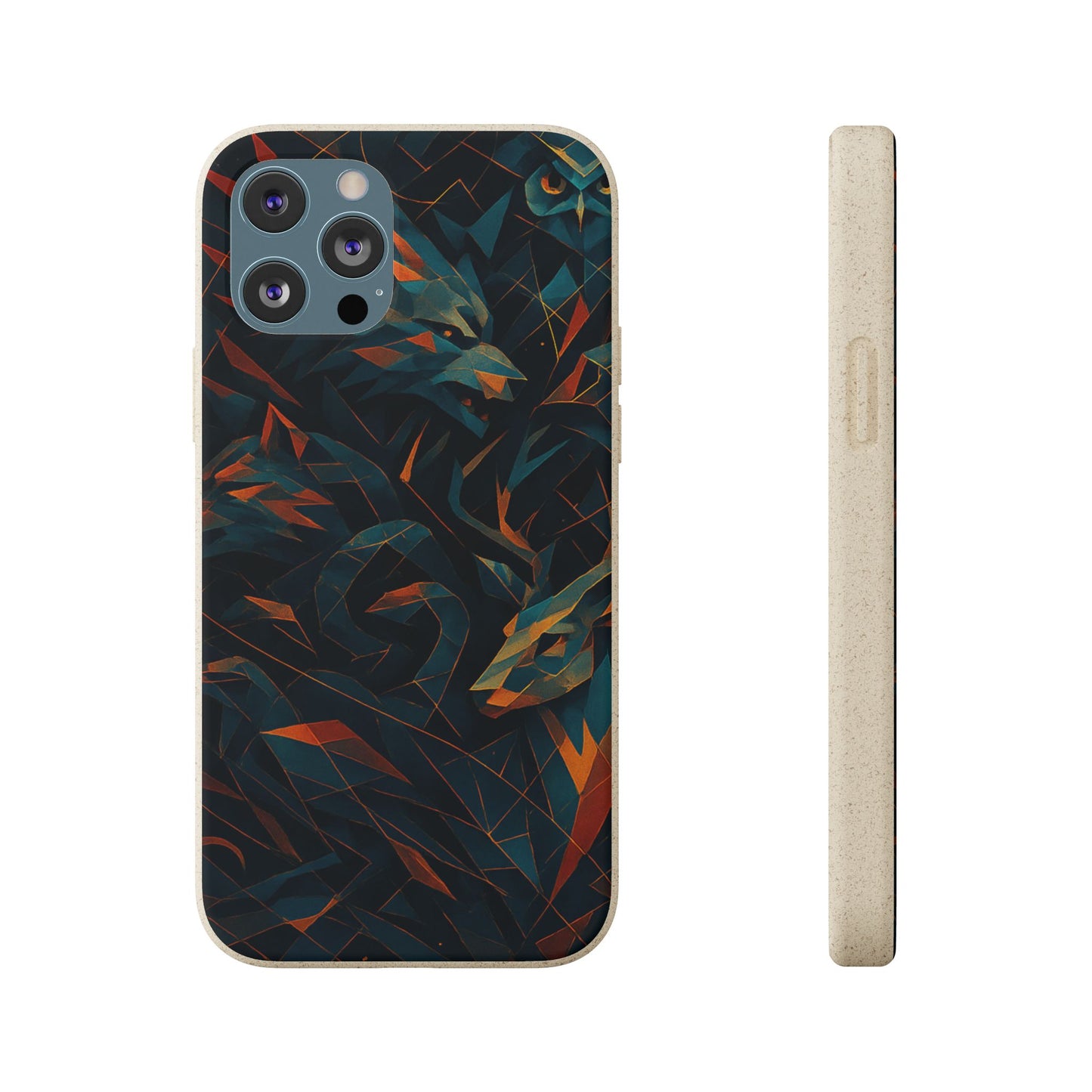 Geometric Shadow Animals - Biodegradable Case
