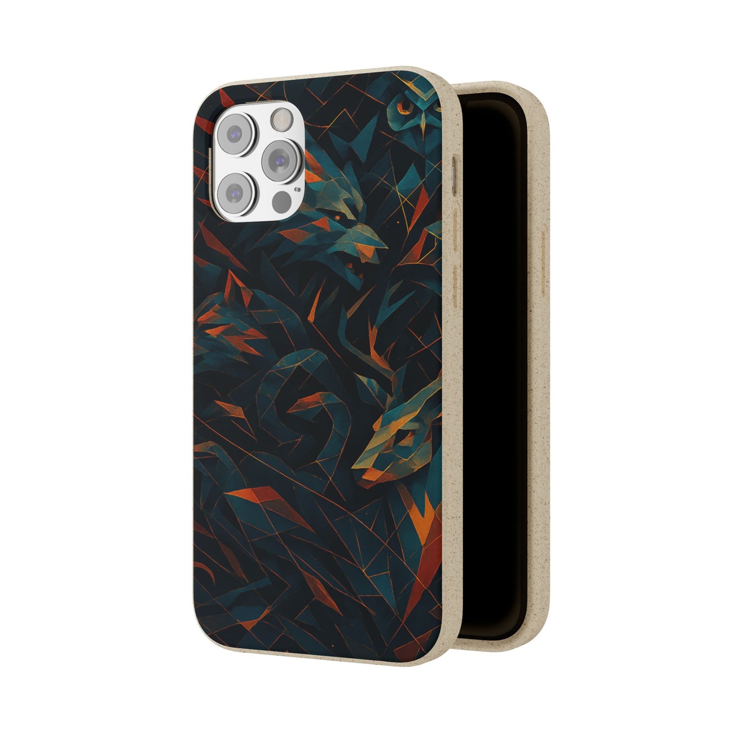 Geometric Shadow Animals - Biodegradable Case