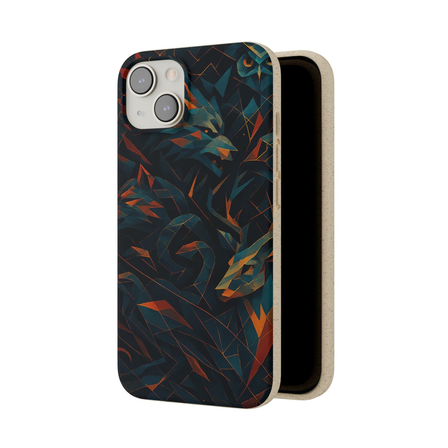 Geometric Shadow Animals - Biodegradable Case