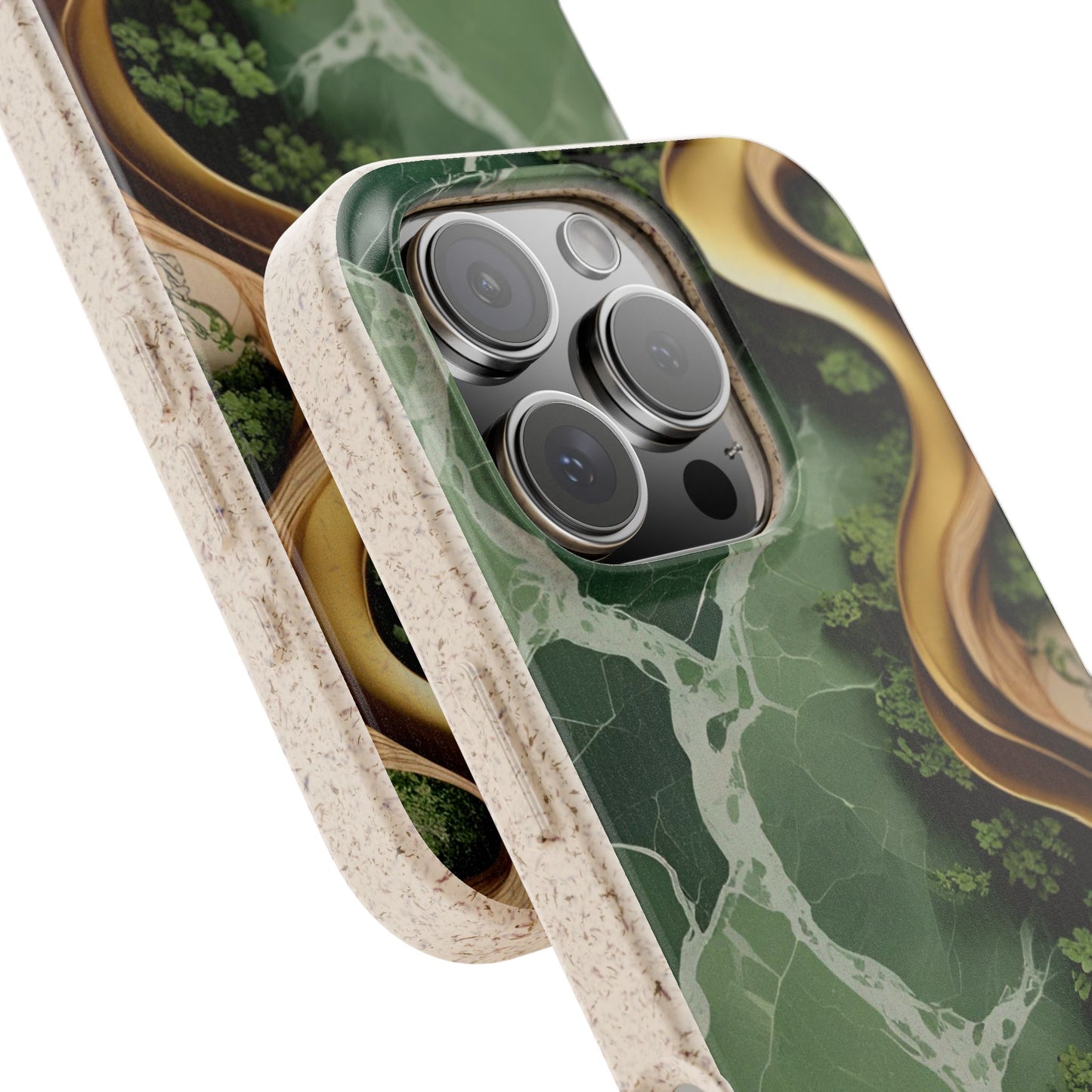 Marble Golden Wood - Biodegradable Case