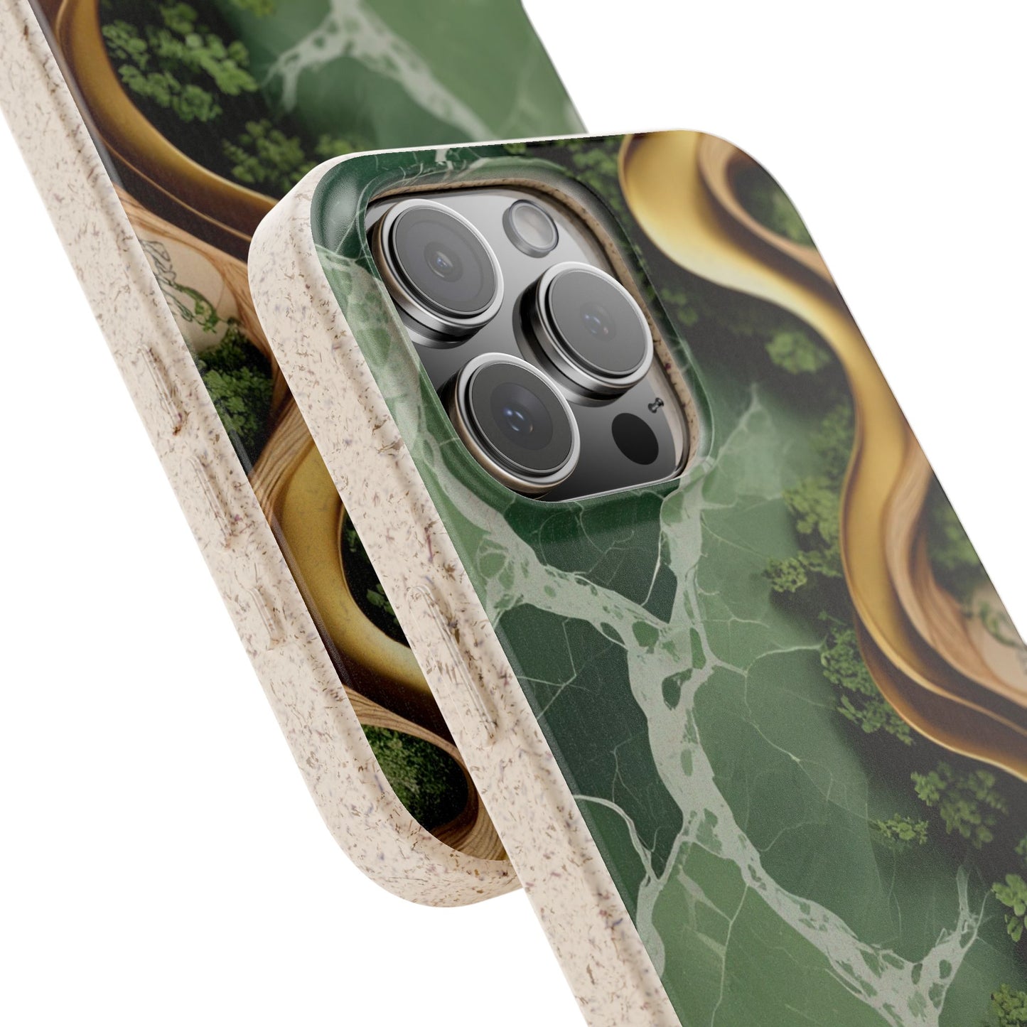 Marble Golden Wood - Biodegradable Case