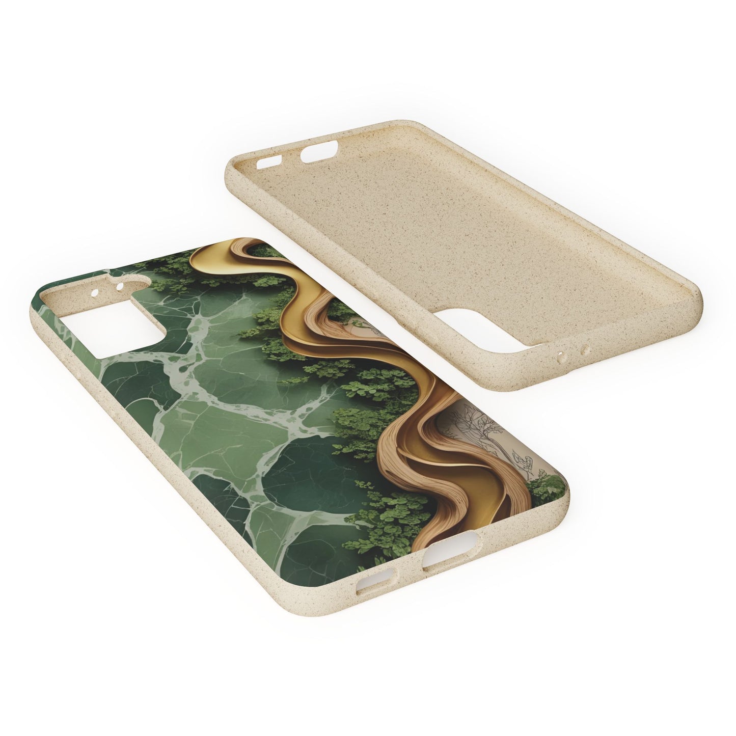 Marble Golden Wood - Biodegradable Case