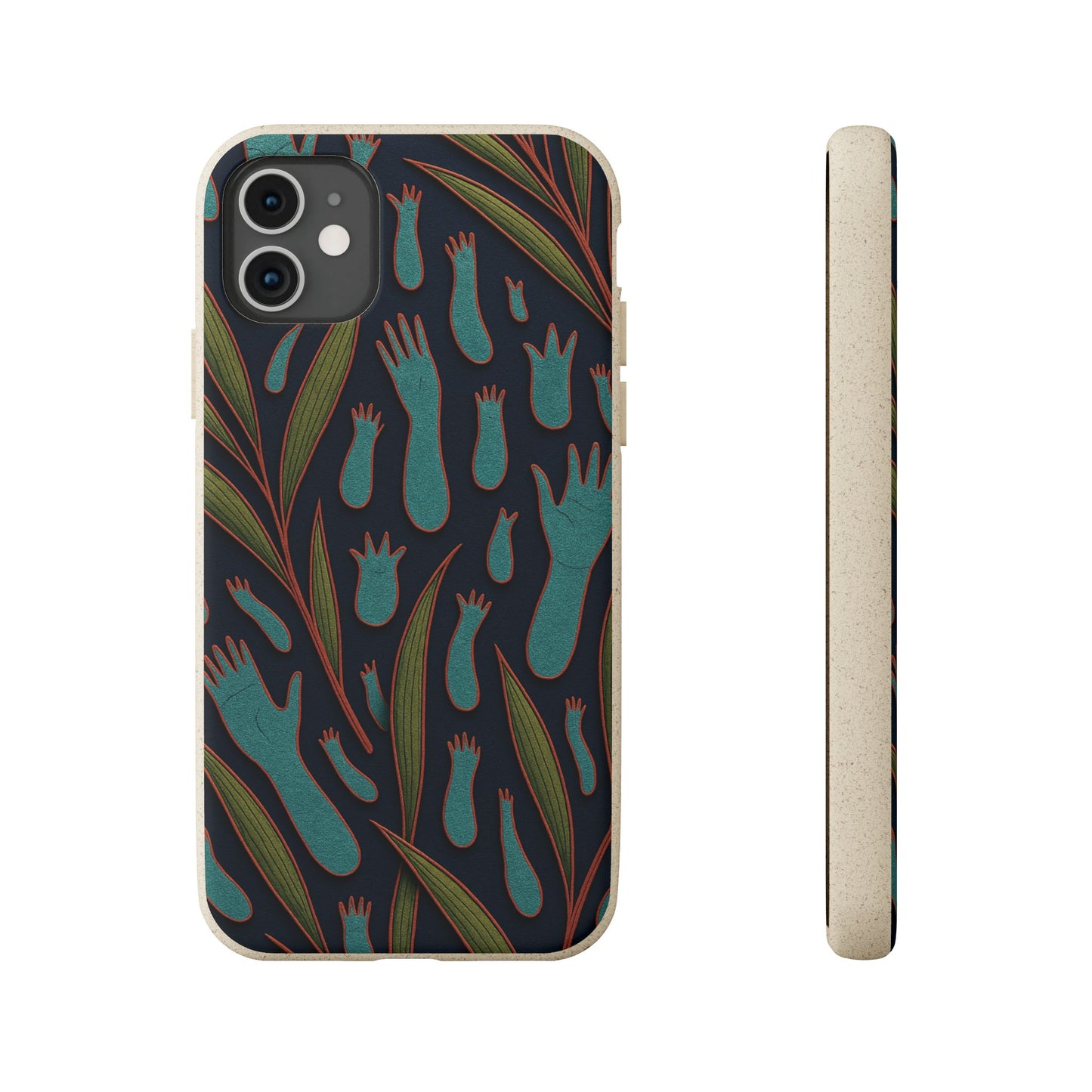 Handprints and Foliage - Biodegradable Case