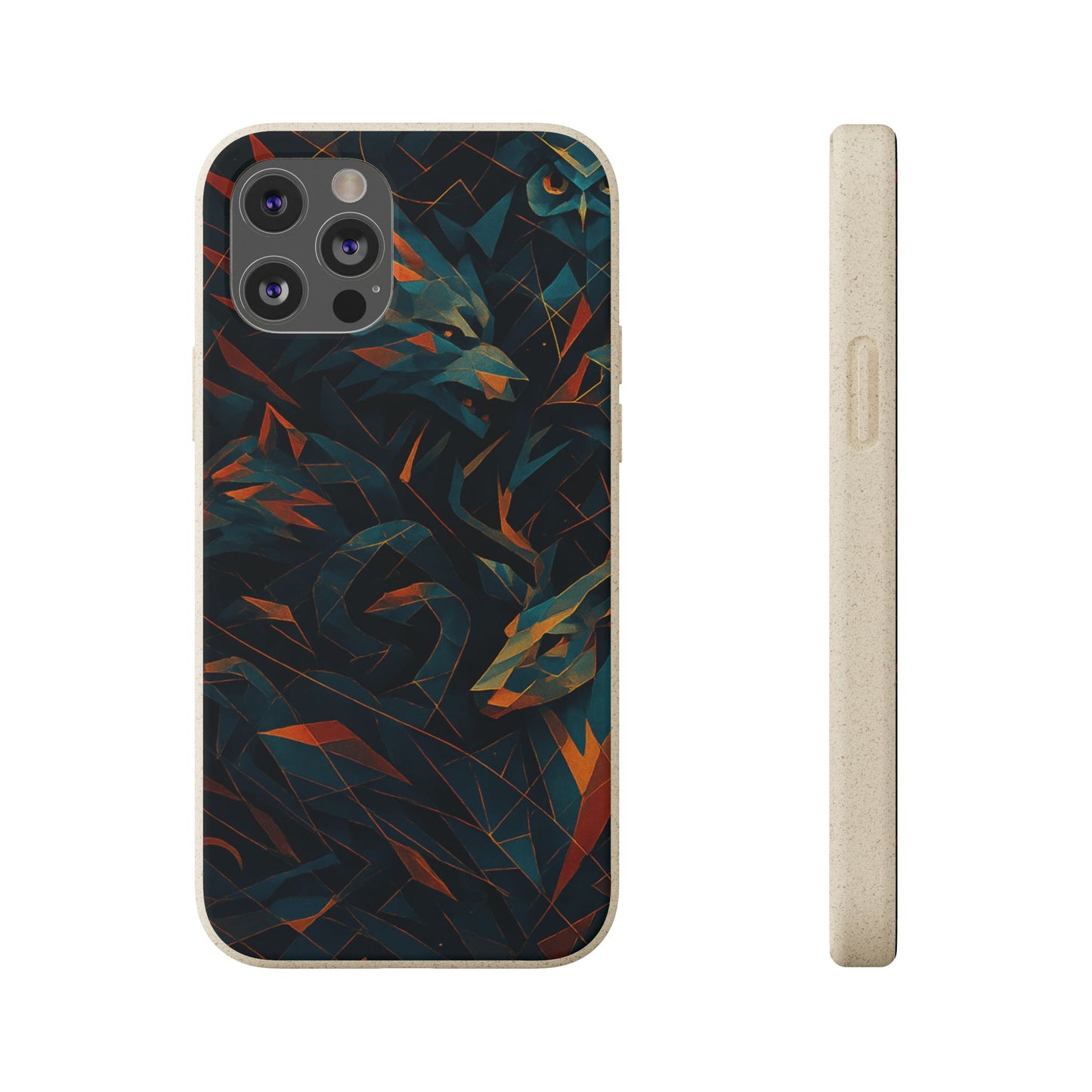 Geometric Shadow Animals - Biodegradable Case