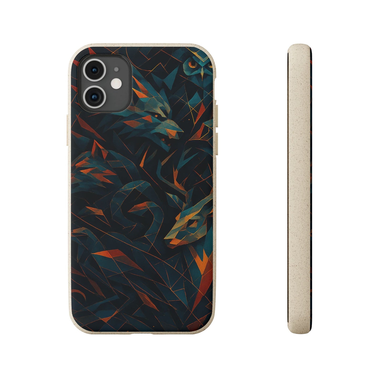 Geometric Shadow Animals - Biodegradable Case
