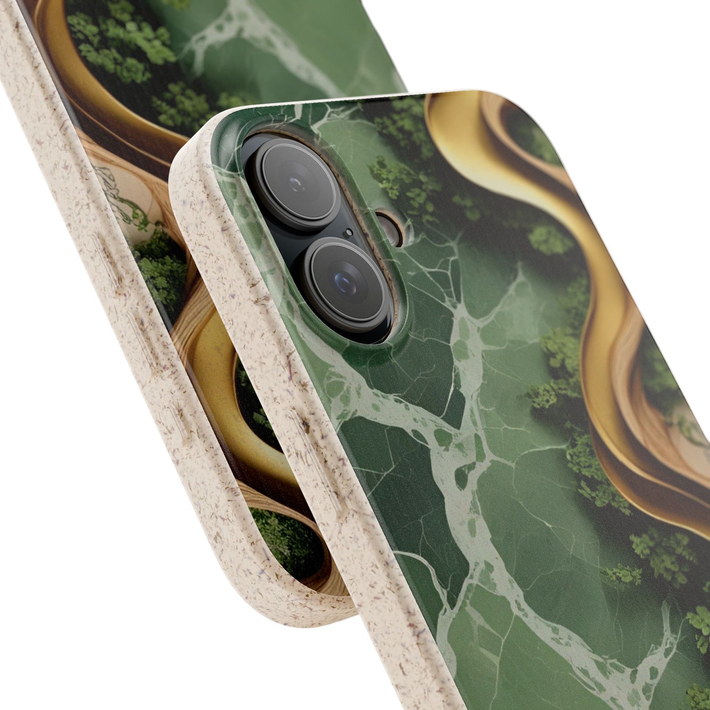 Marble Golden Wood - Biodegradable Case