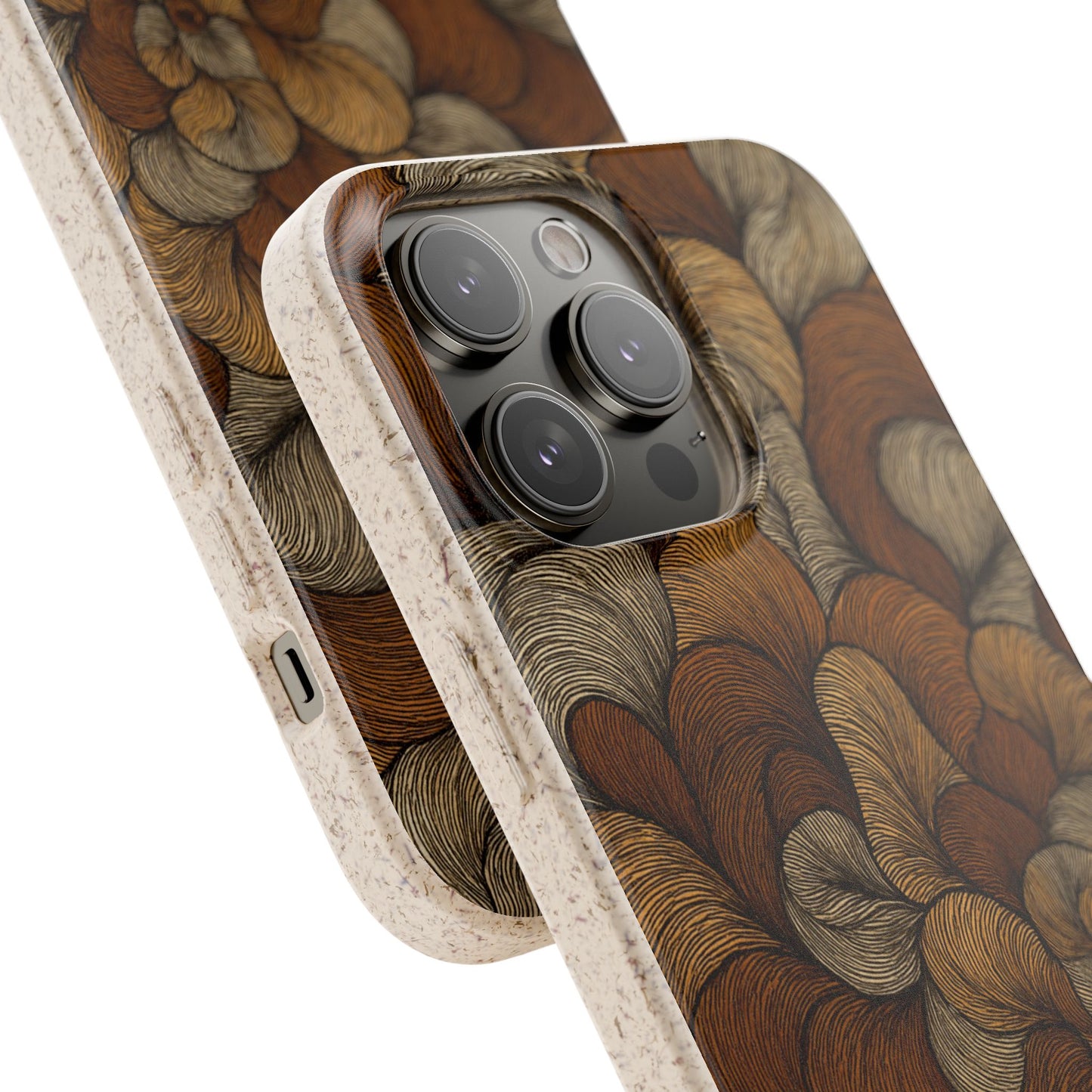Earthy Mushroom Pedals - Biodegradable Case
