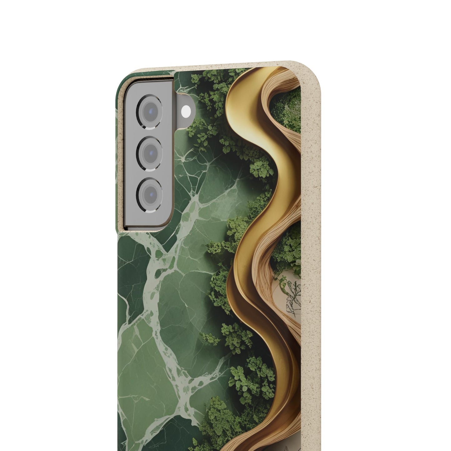 Marble Golden Wood - Biodegradable Case