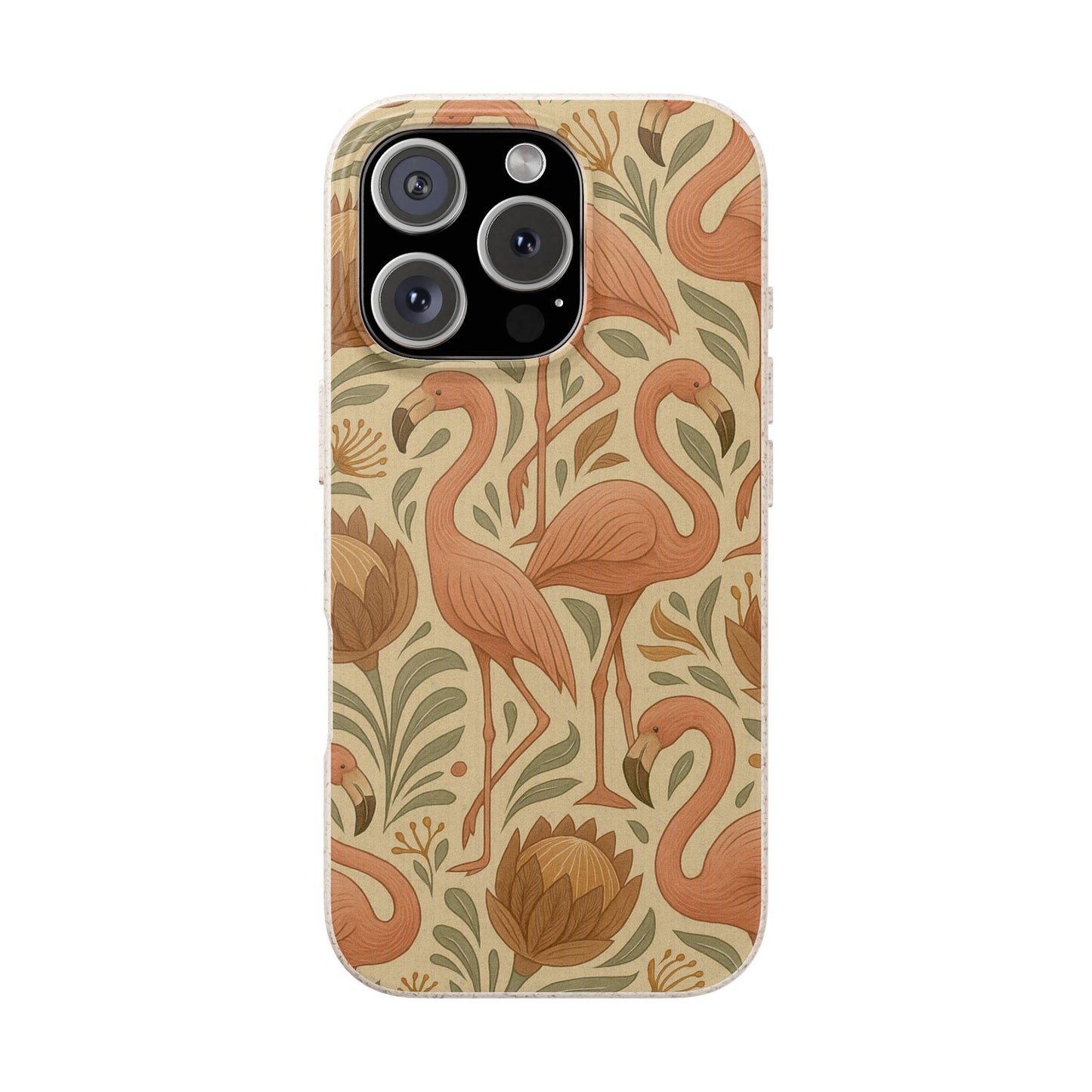 Eco-Natural Flamingo - Biodegradable Case