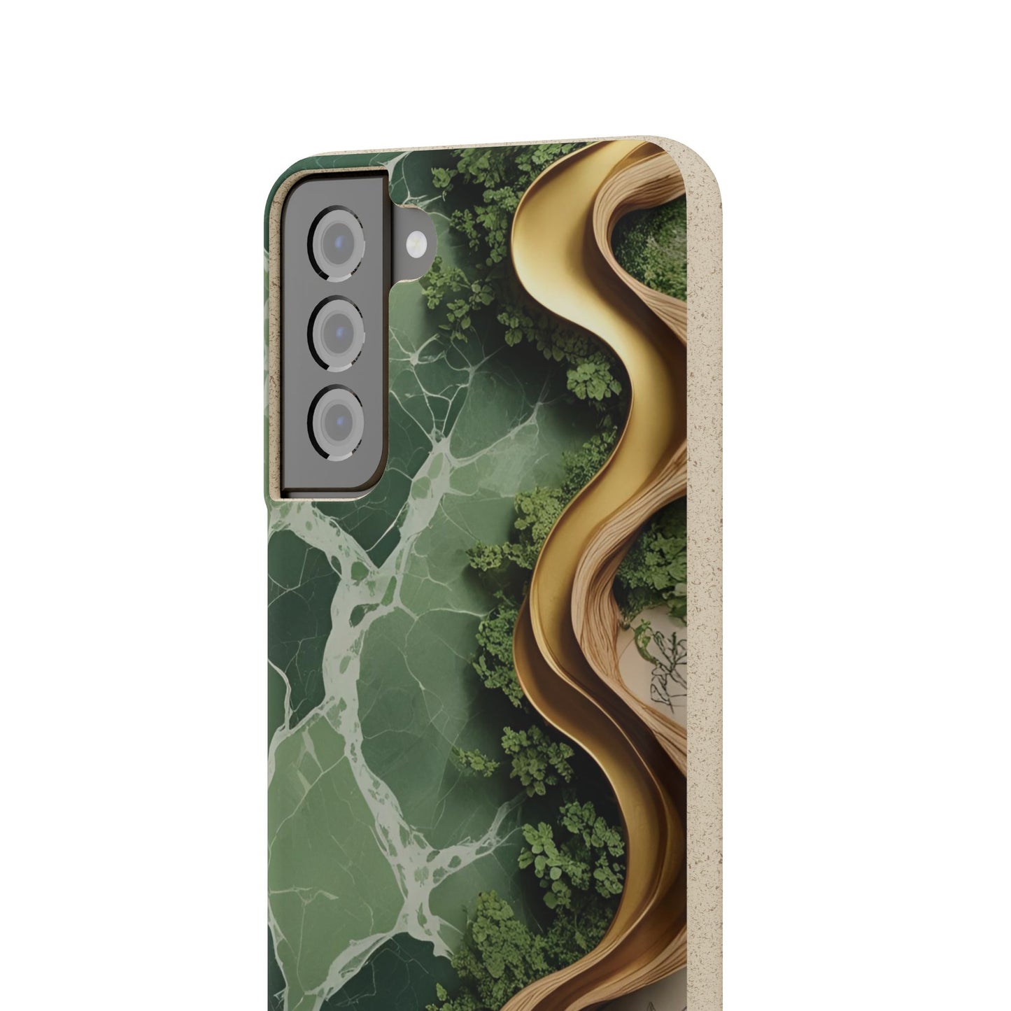 Marble Golden Wood - Biodegradable Case