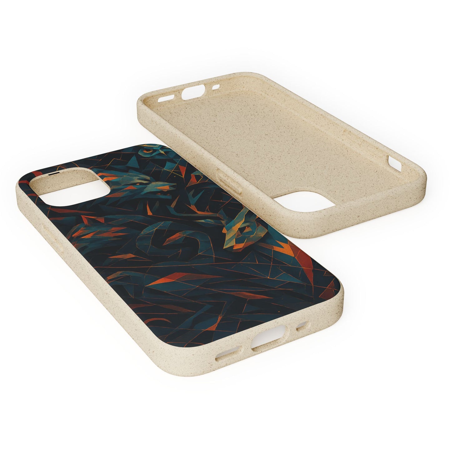 Geometric Shadow Animals - Biodegradable Case