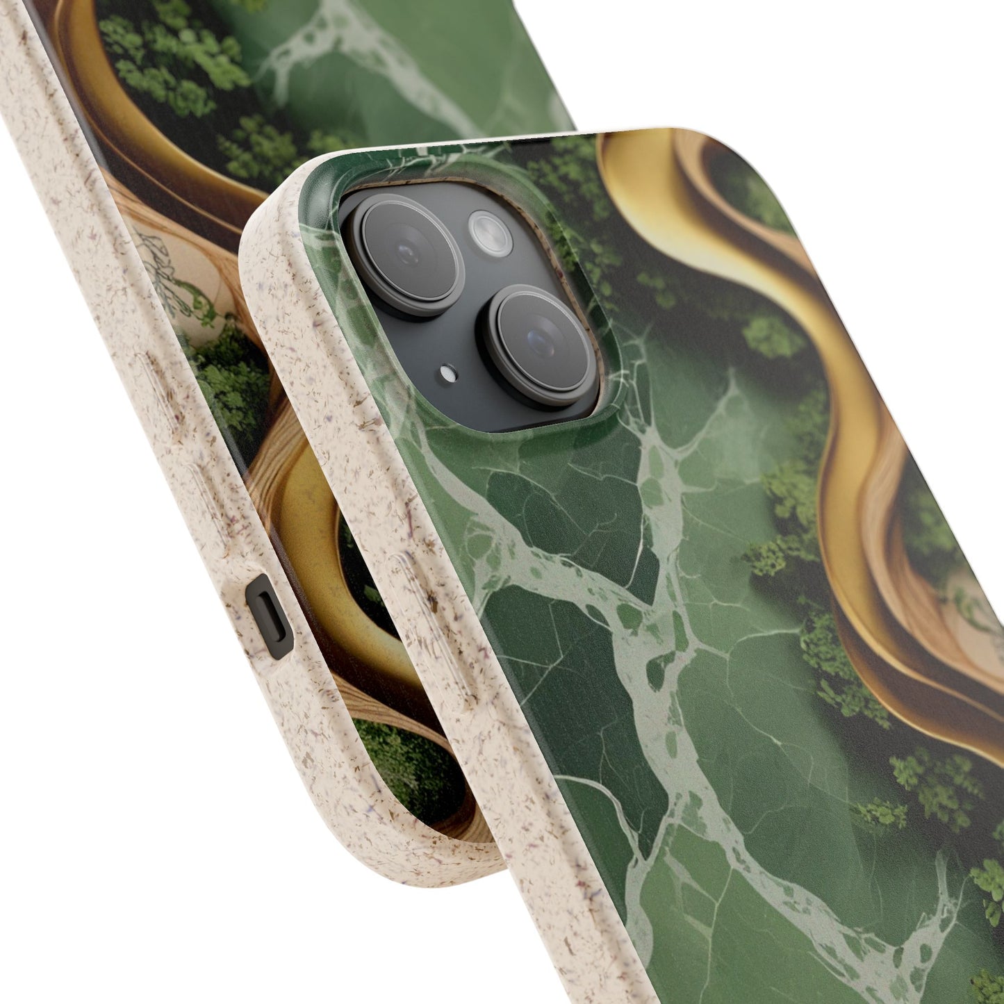 Marble Golden Wood - Biodegradable Case