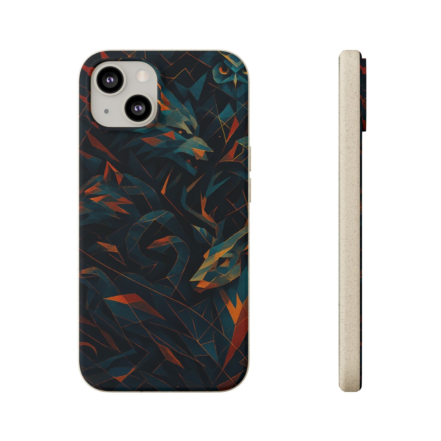 Geometric Shadow Animals - Biodegradable Case