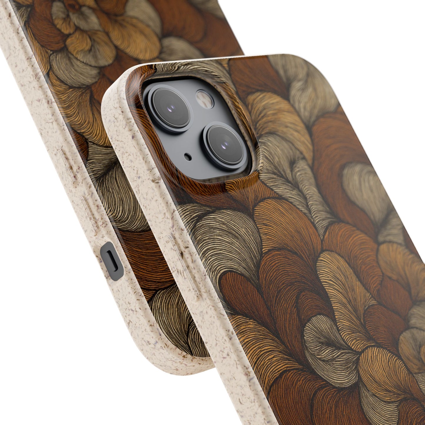 Earthy Mushroom Pedals - Biodegradable Case
