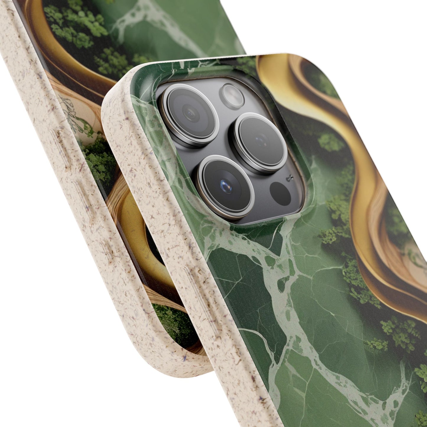 Marble Golden Wood - Biodegradable Case