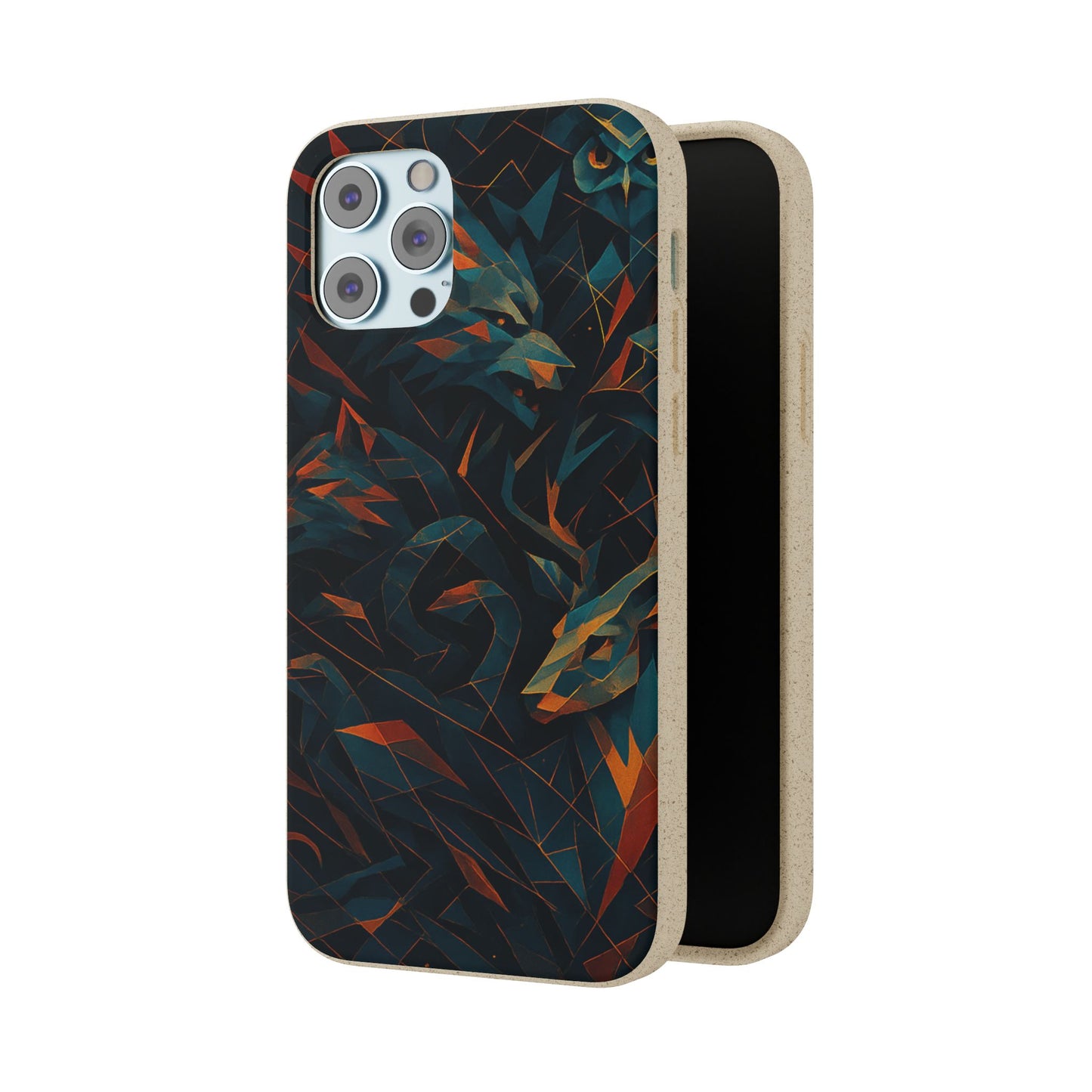 Geometric Shadow Animals - Biodegradable Case