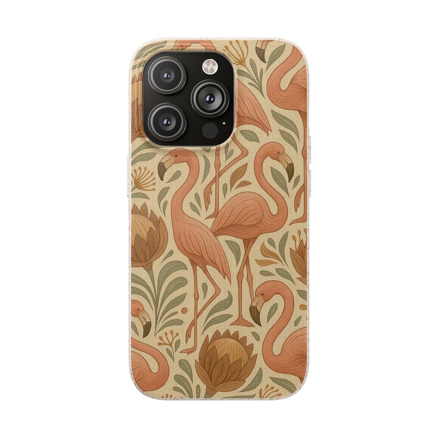 Eco-Natural Flamingo - Biodegradable Case