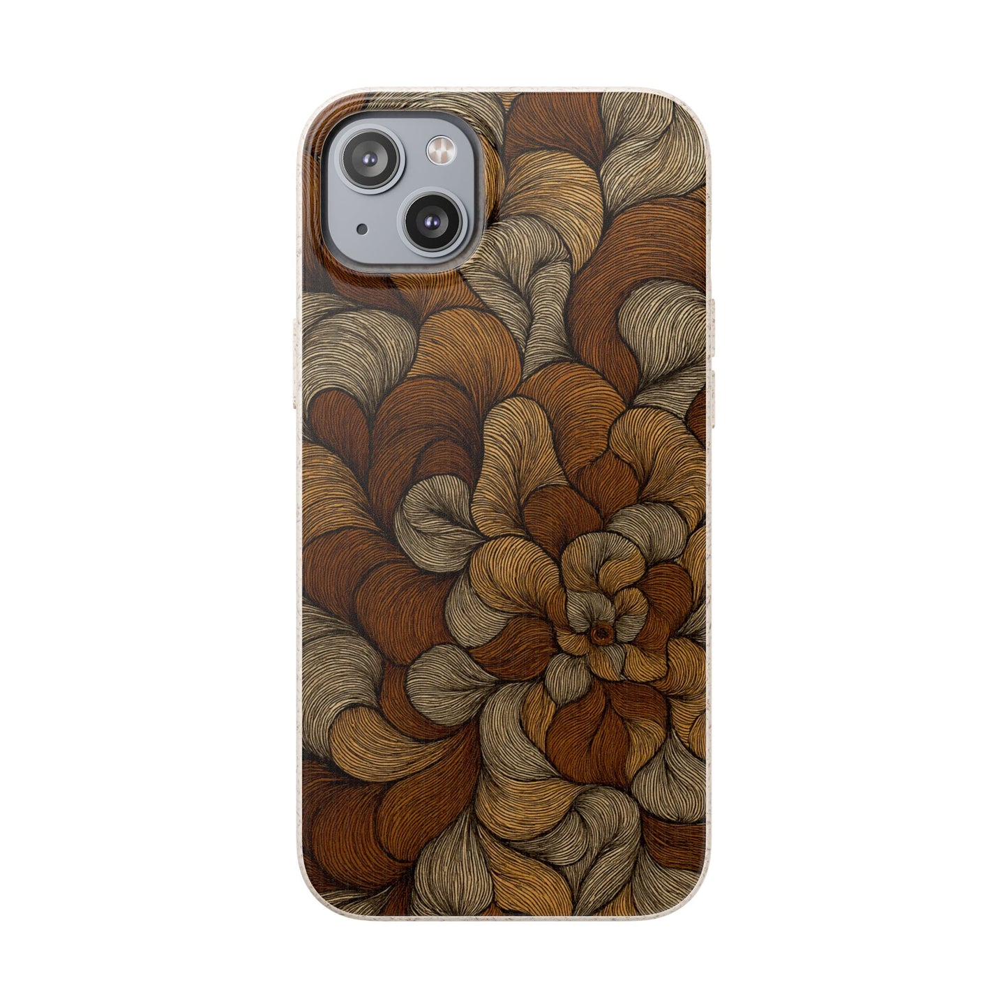 Earthy Mushroom Pedals - Biodegradable Case