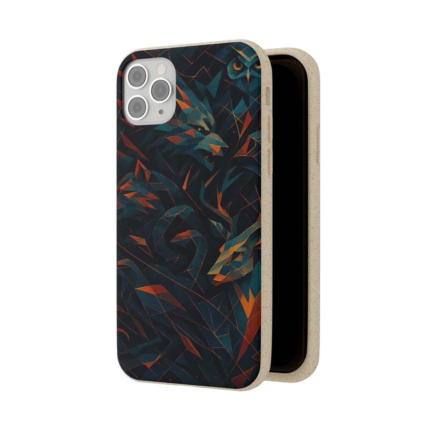 Geometric Shadow Animals - Biodegradable Case