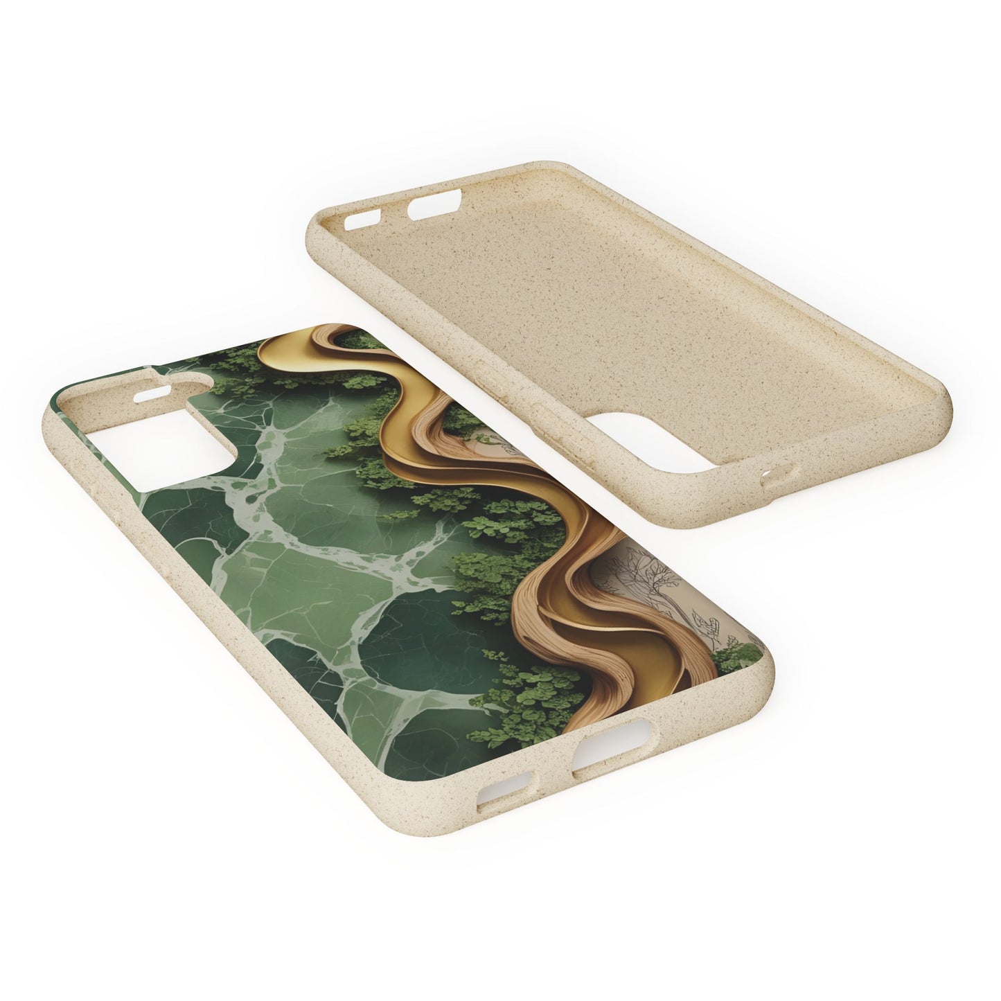Marble Golden Wood - Biodegradable Case